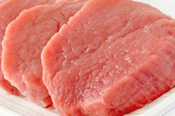 Thin slices of delicious steak