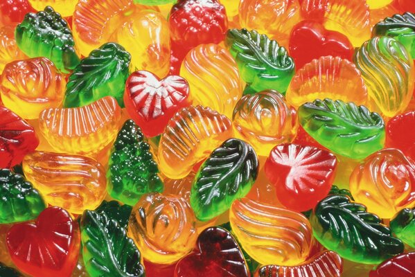 Marmalade sweets of different colors