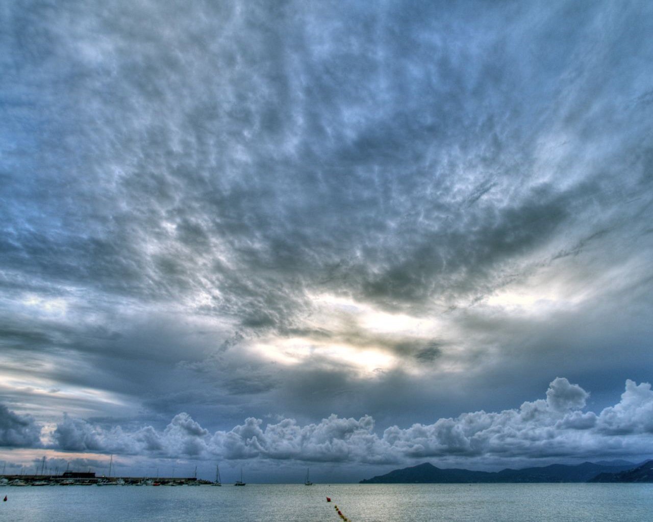 cielo nuvole acqua