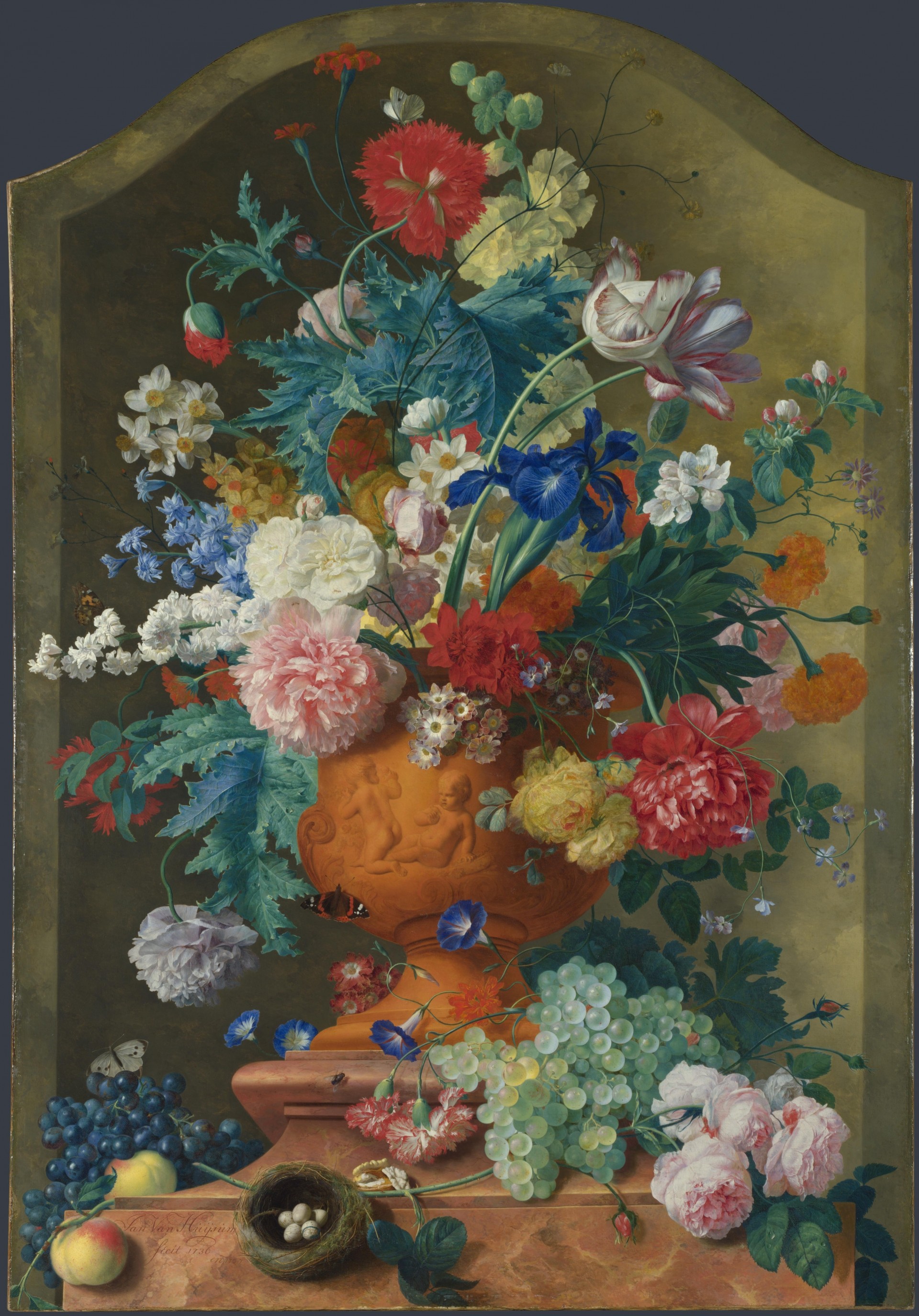 jan van huysum flowers in a terracotta vase jan van huysum london National Gallery flowers in a terracotta vase