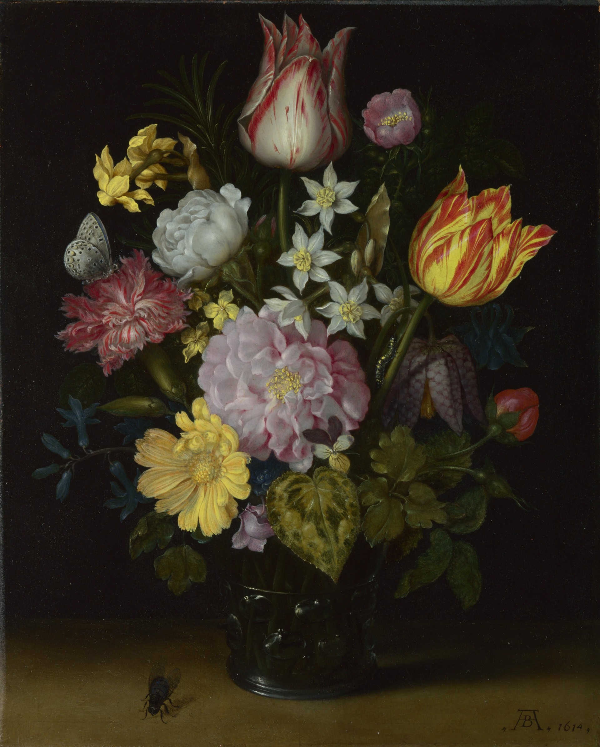 ambrose bosschaert elder flowers in glass vases flowers in a glass vase national gallery london