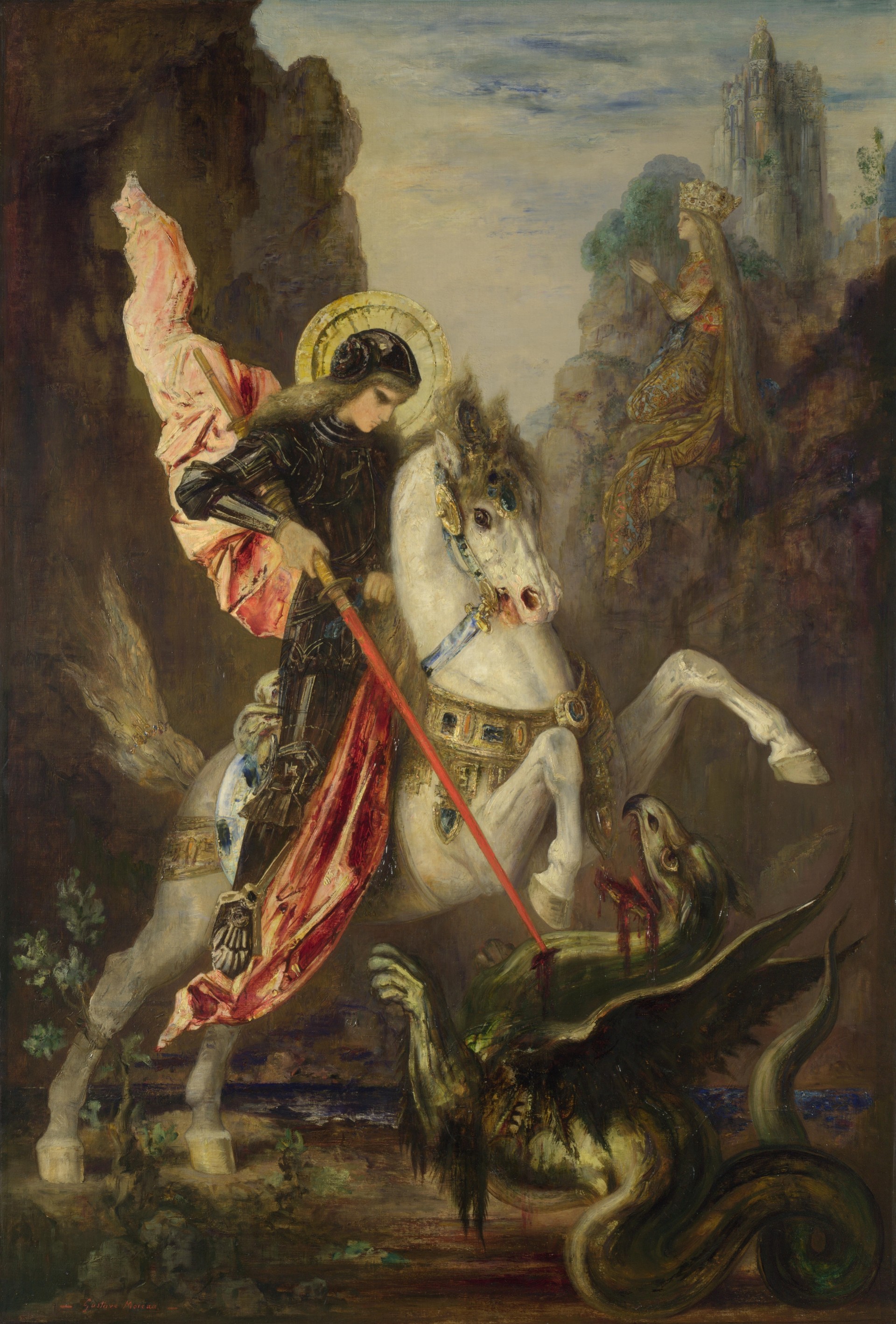 gustave moreau san giorgio e il drago san giorgio e il drago galleria nazionale di londra gustave moreau