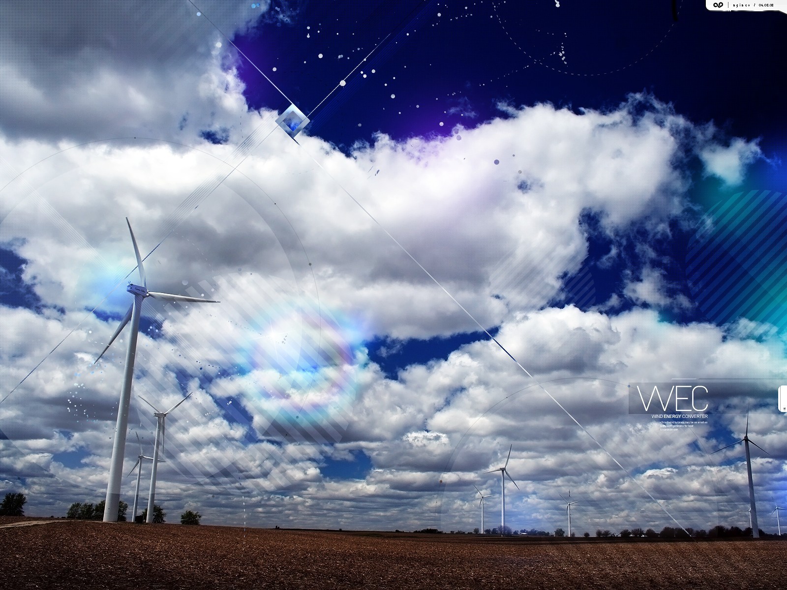 windräder verarbeitung wolken himmel