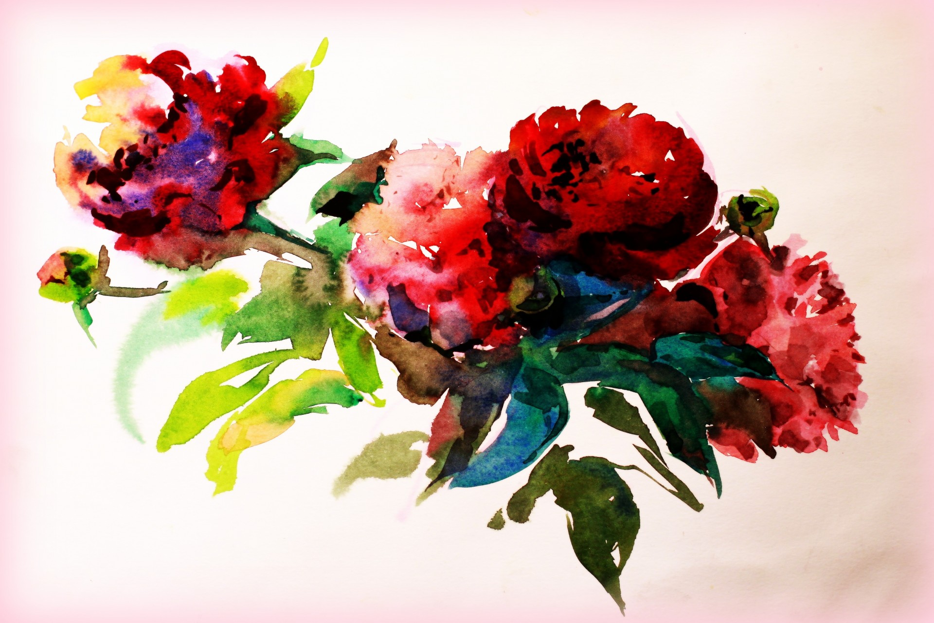 paint watercolor pattern flower picture newspapers creativity