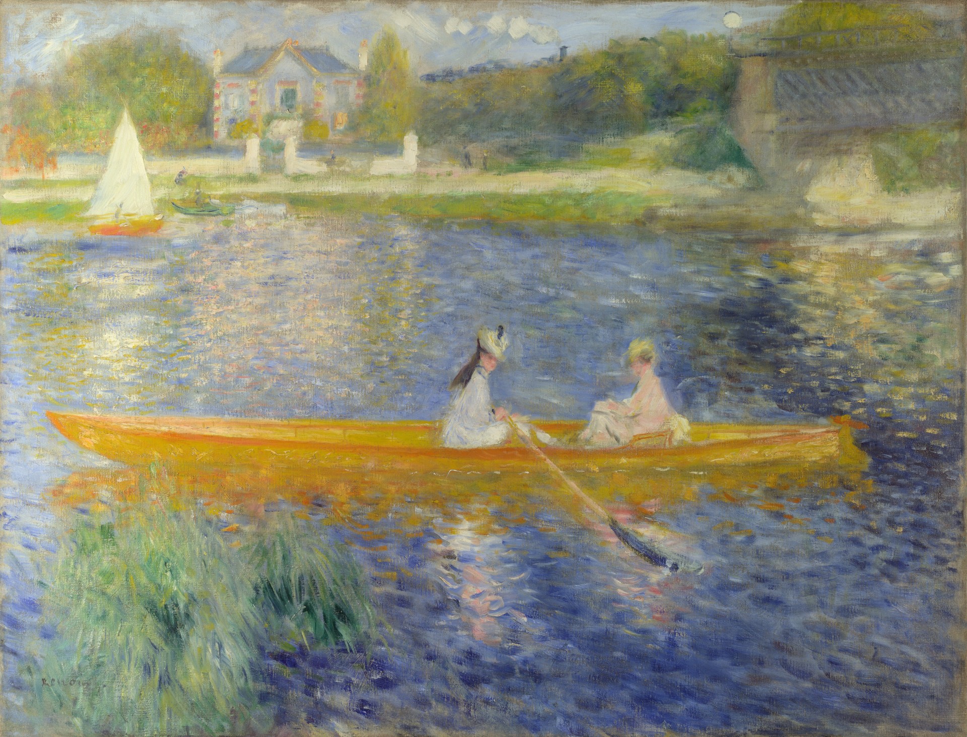 kiff la yole pierre-auguste renoir the skiff la yole national gallery london