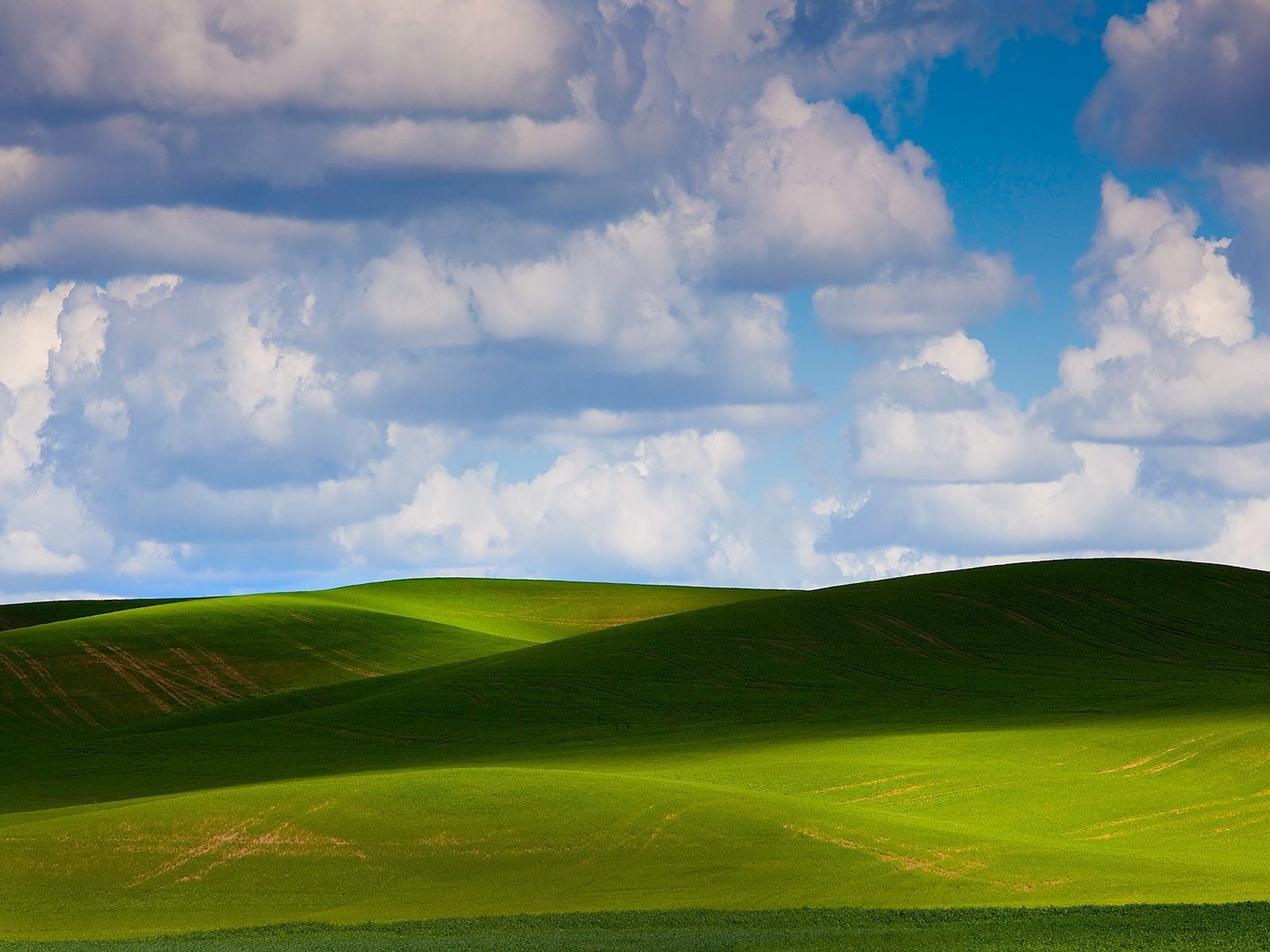 the field clouds hill