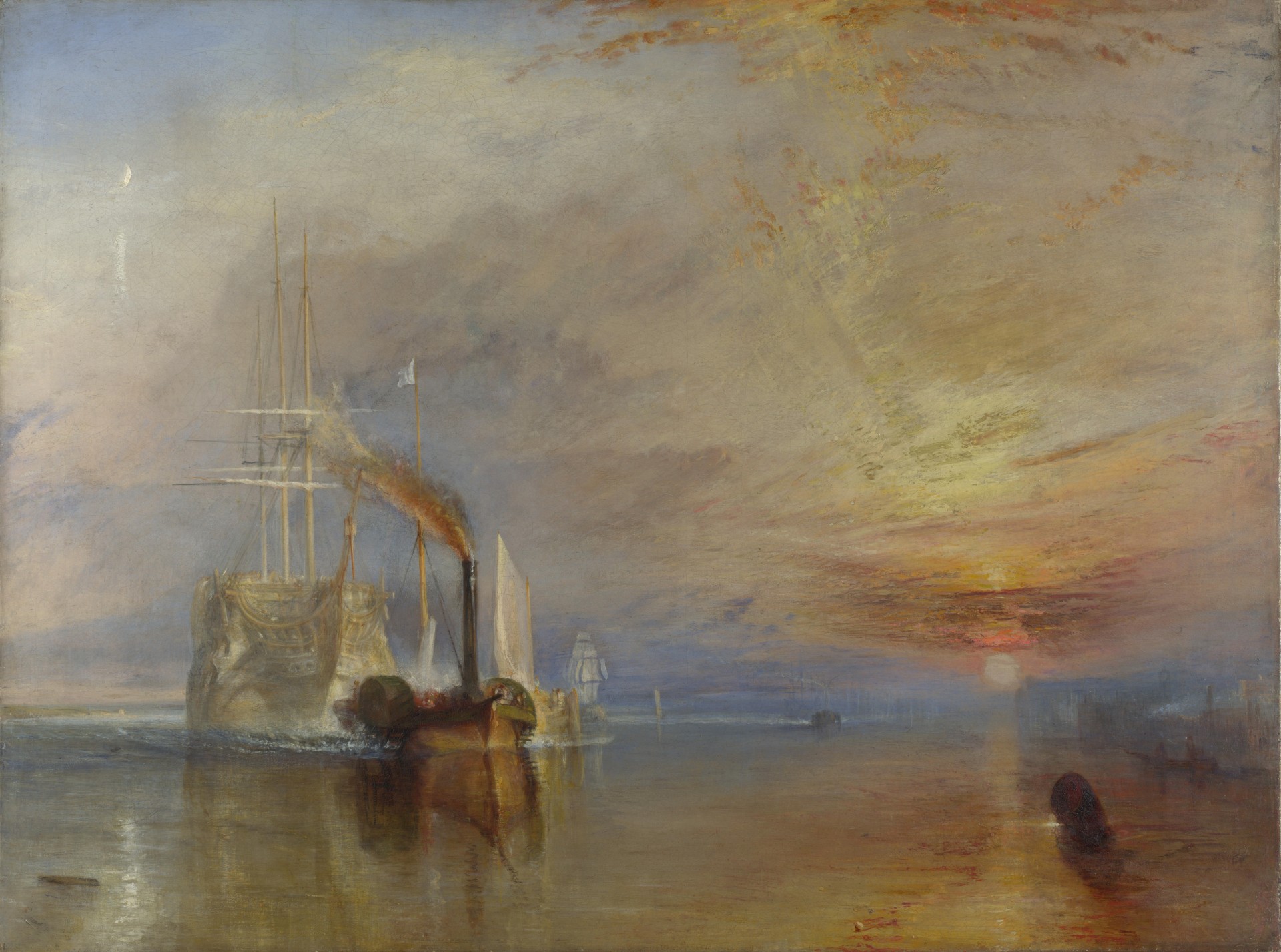 martial temeraire combattre temeraire joseph mallord william turner joseph mallord william turner london national gallery