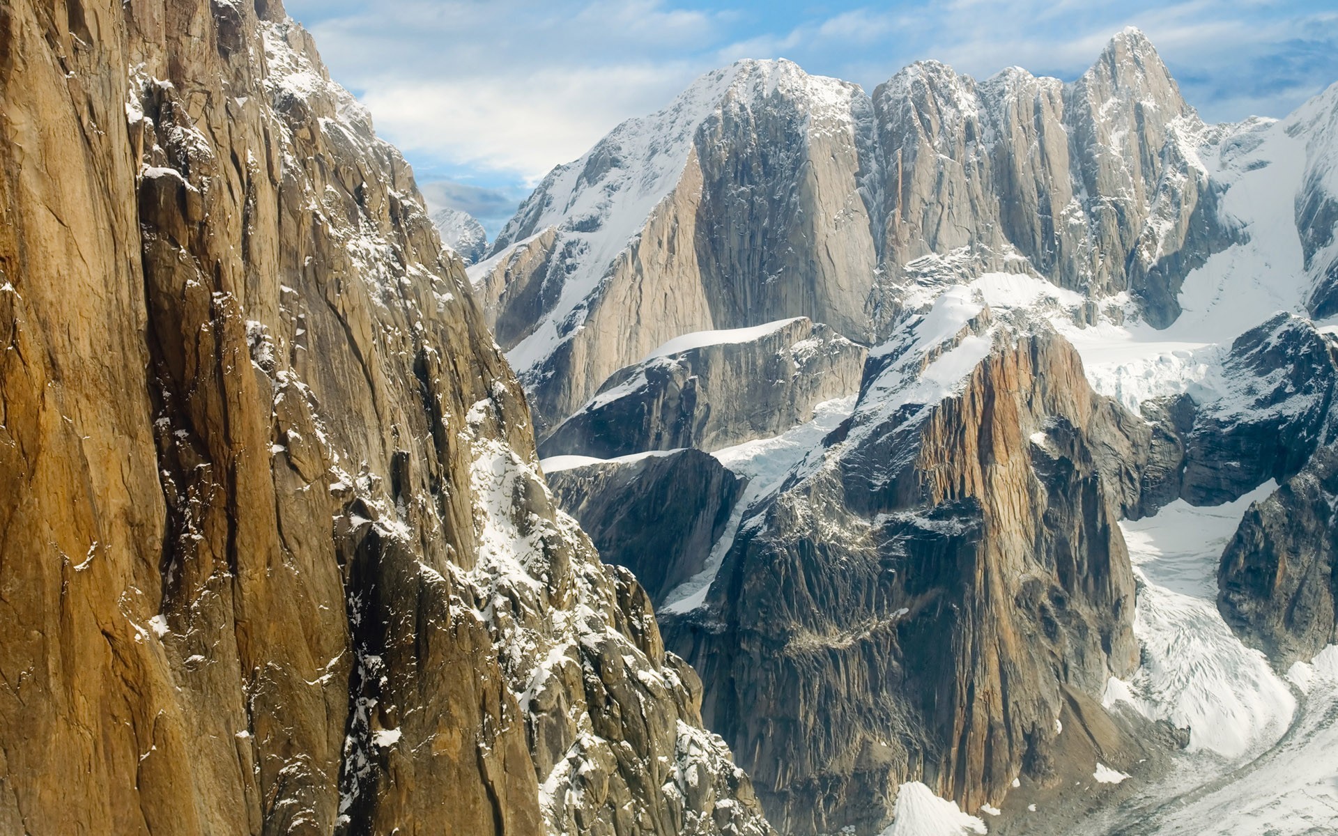 montañas rocas nieve