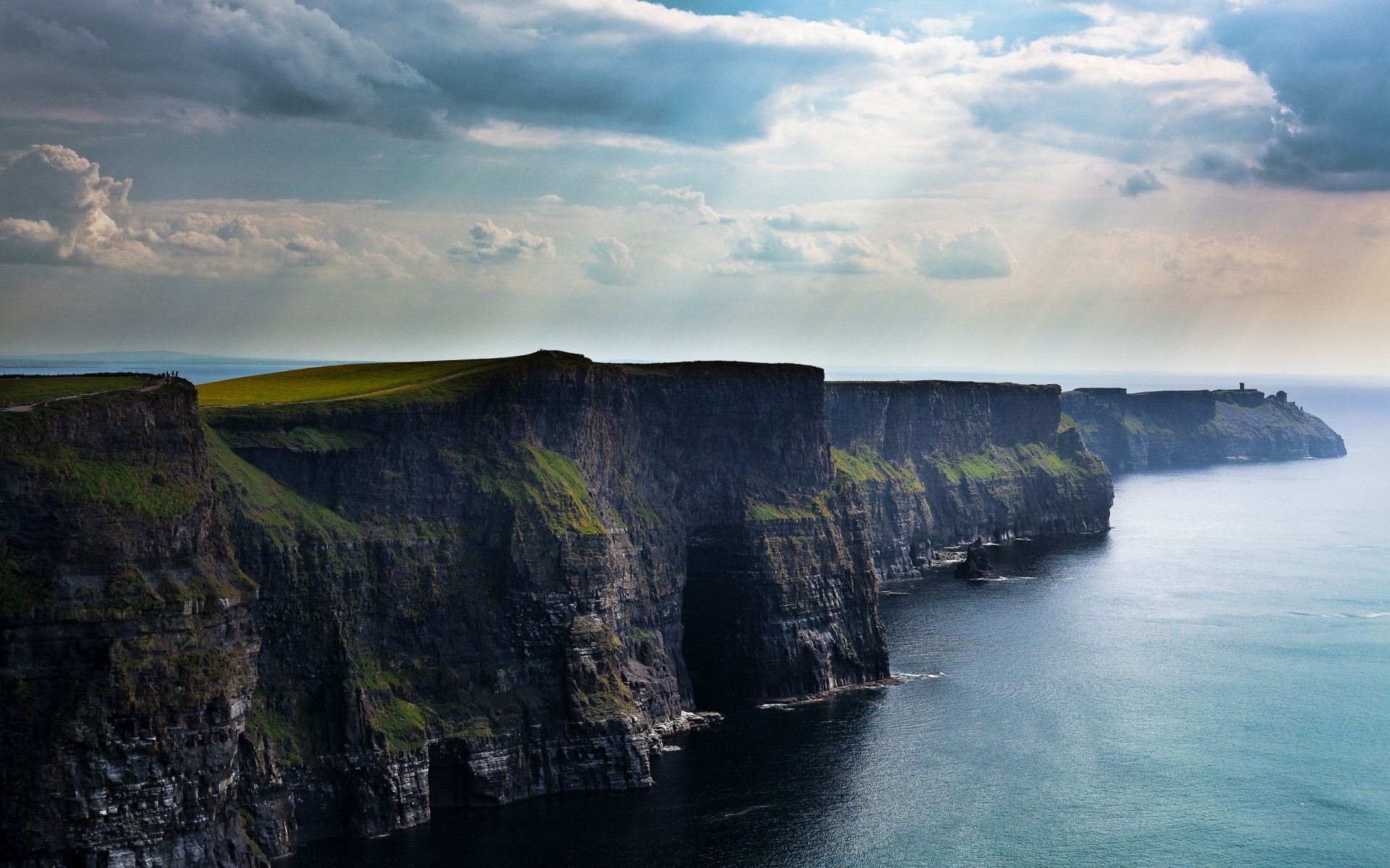 klippen irland klippen klippen wolken meeresabtiefung