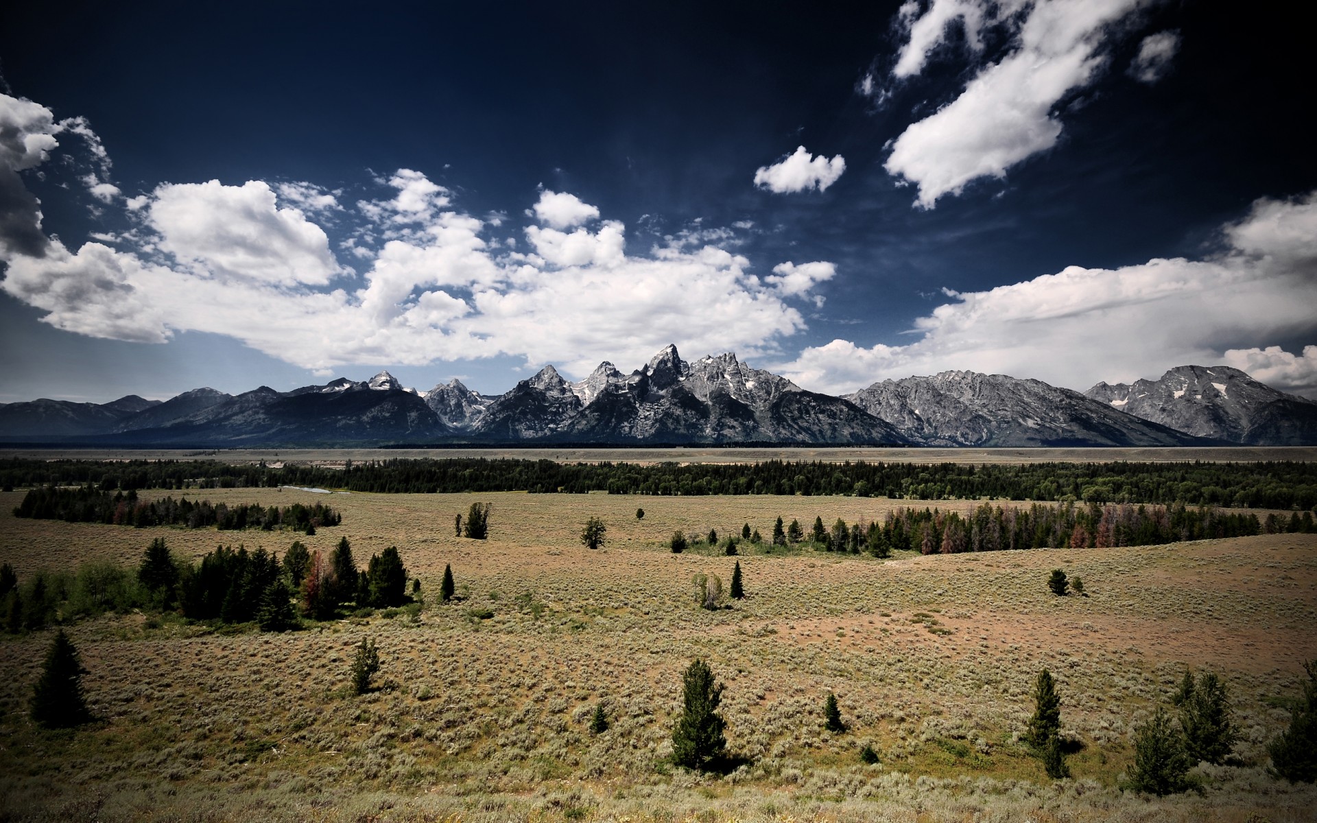 nuvole montagne rocciose cielo wyoming