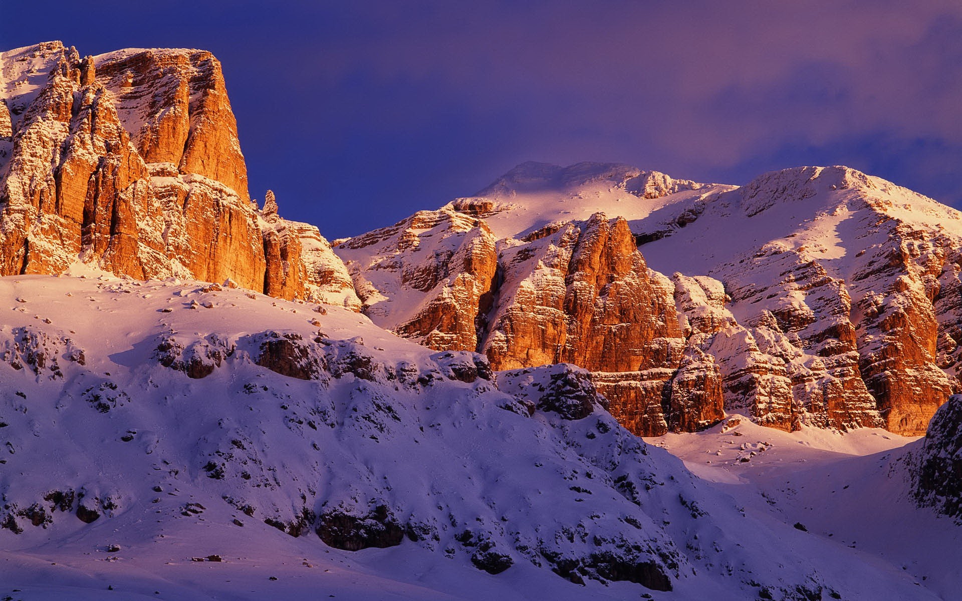 montagnes neige ciel