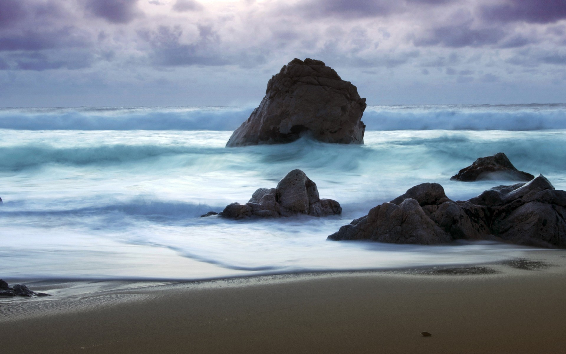 rocce mare onde costa