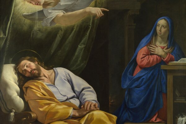 Sogno di San Giuseppe pittura