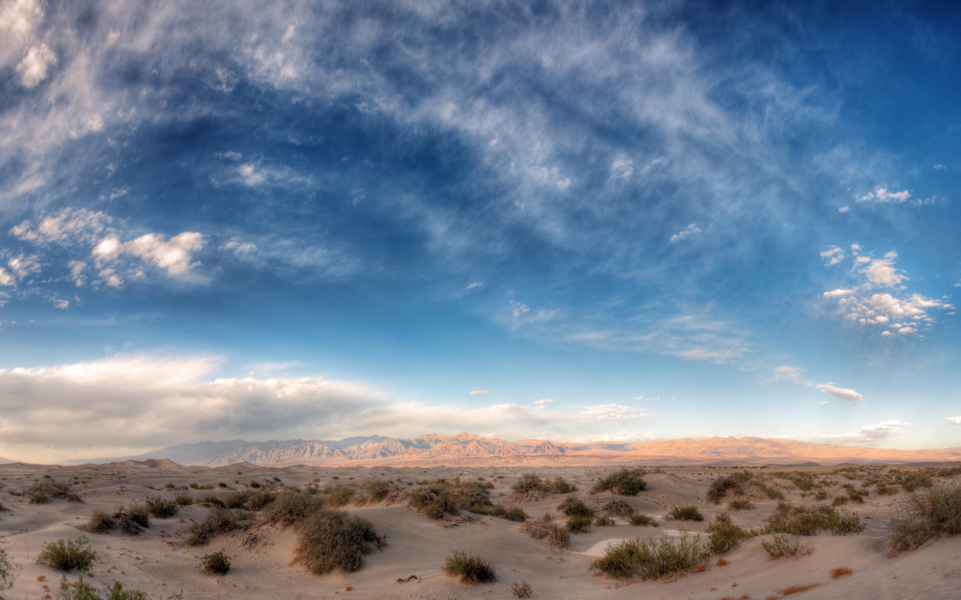 berge sand wüste himmel