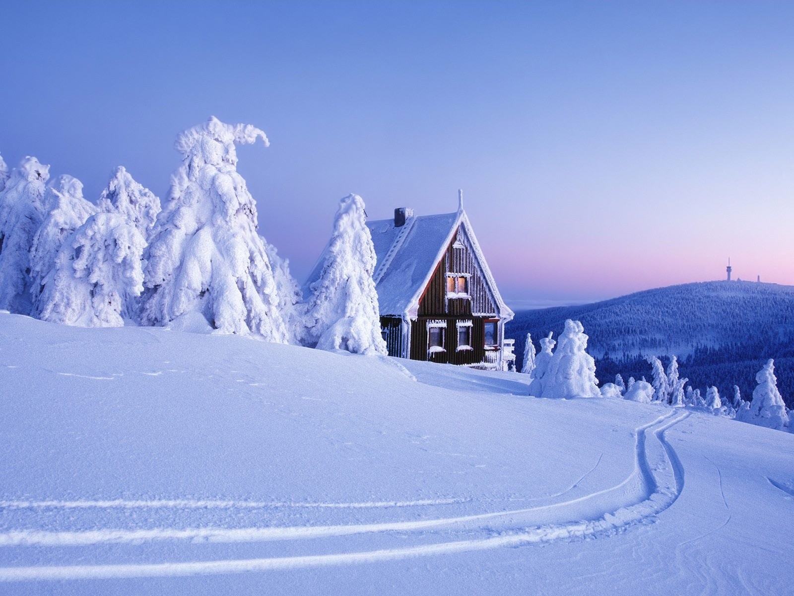 winter snow house