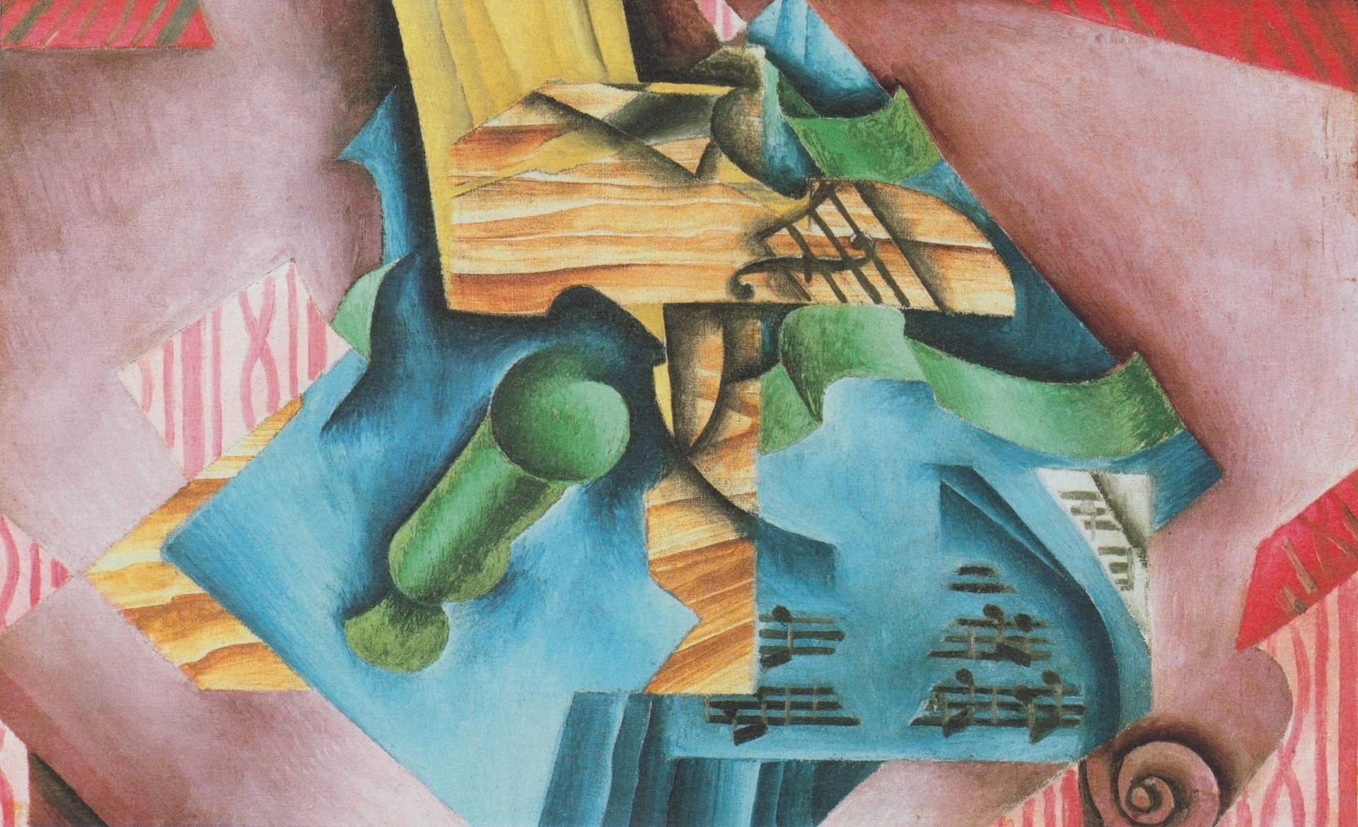 vetro violino cubismo pittura a olio su tela