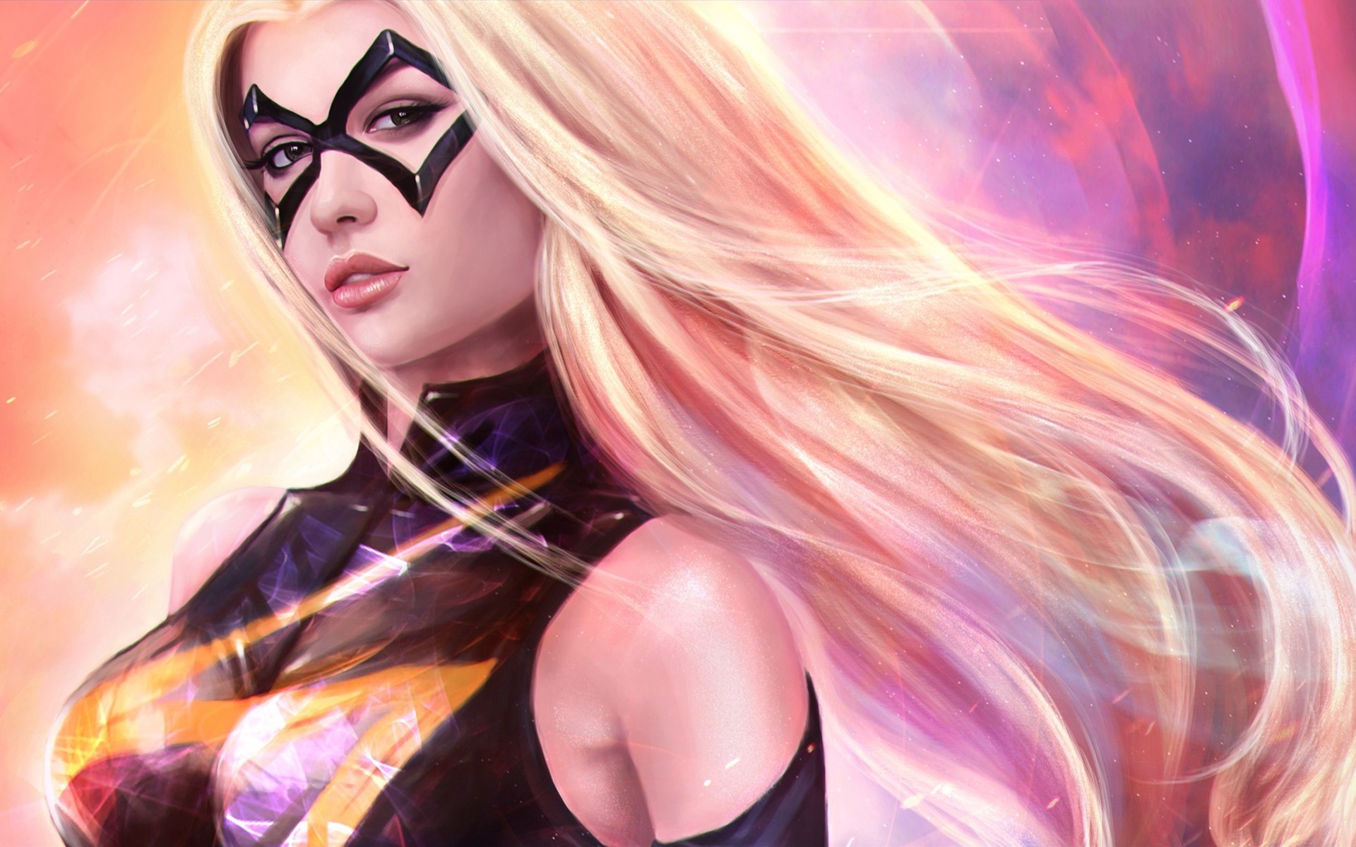 immagini capelli ragazze ms. marvel vista supereroi marvel bionda