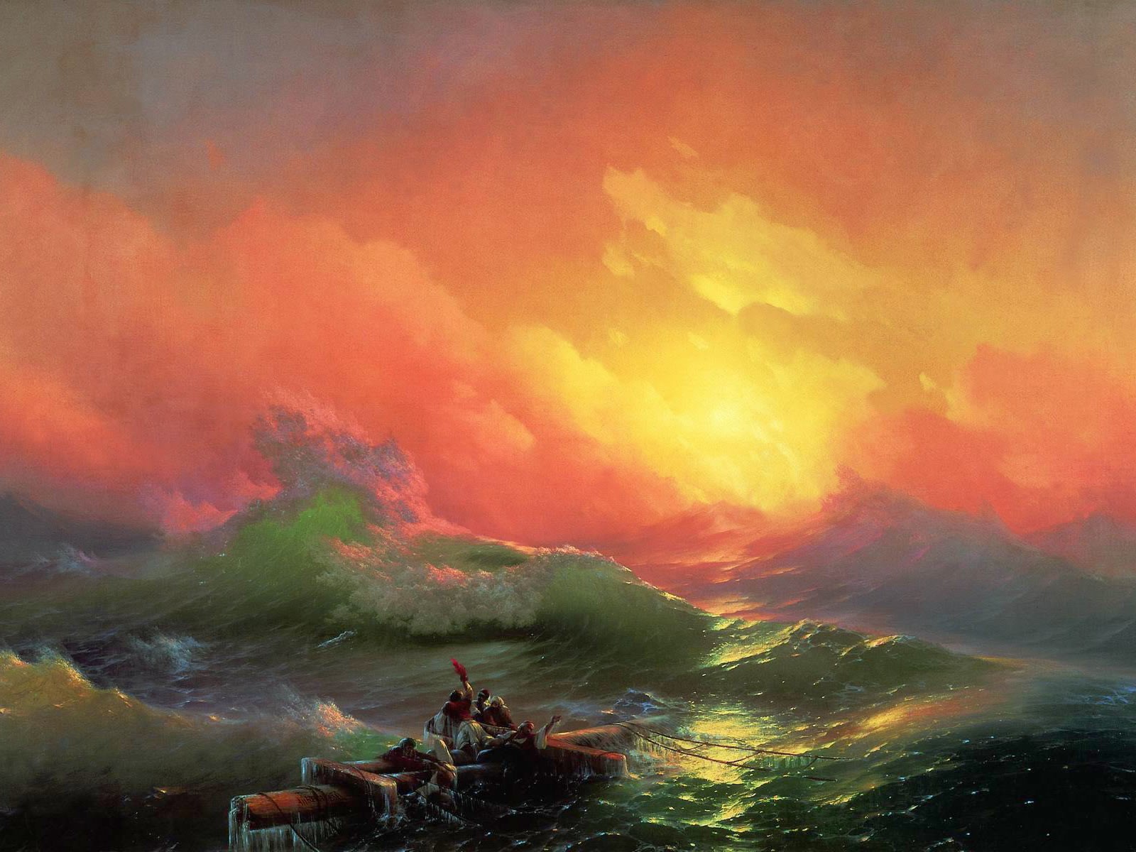 aivazovsky dziewiąty wał morze burza