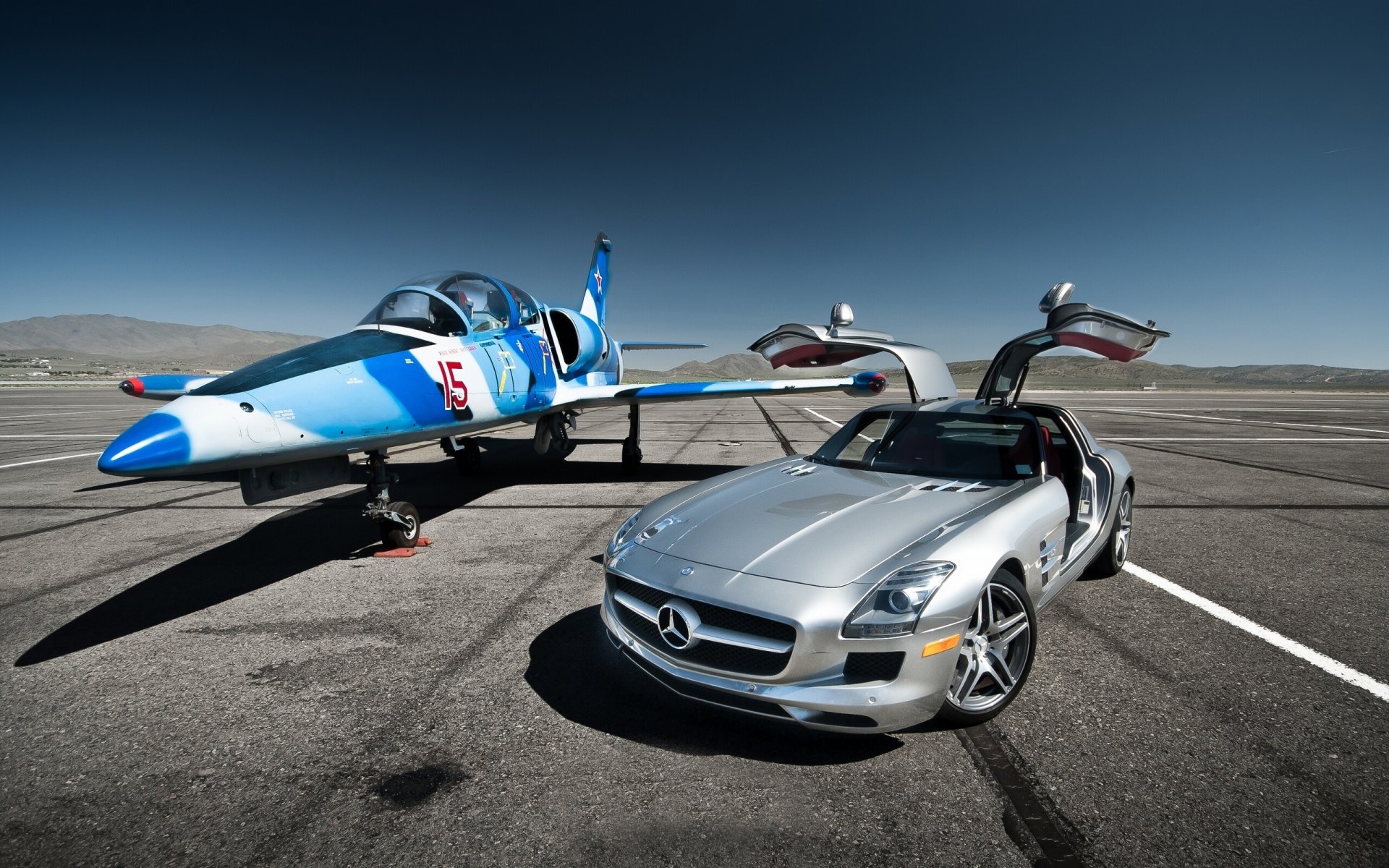 mercedes-benz sls amg aero l-39 albatros avión