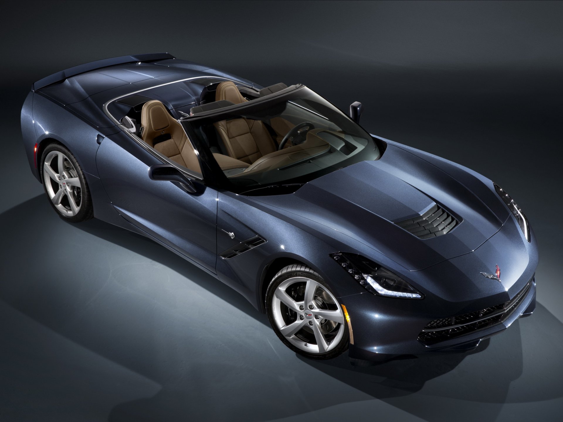 chevrolet korvette stingray cabrio c7 auto supercar hintergrundbilder