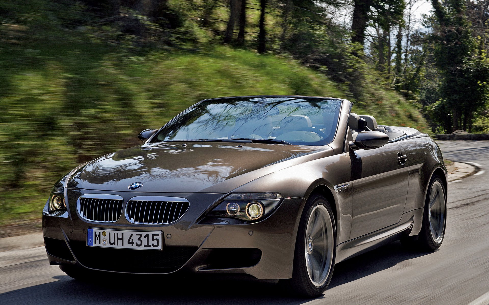 bmw 6er bmw cabrio tuning dynamik straße geschwindigkeit unschärfe