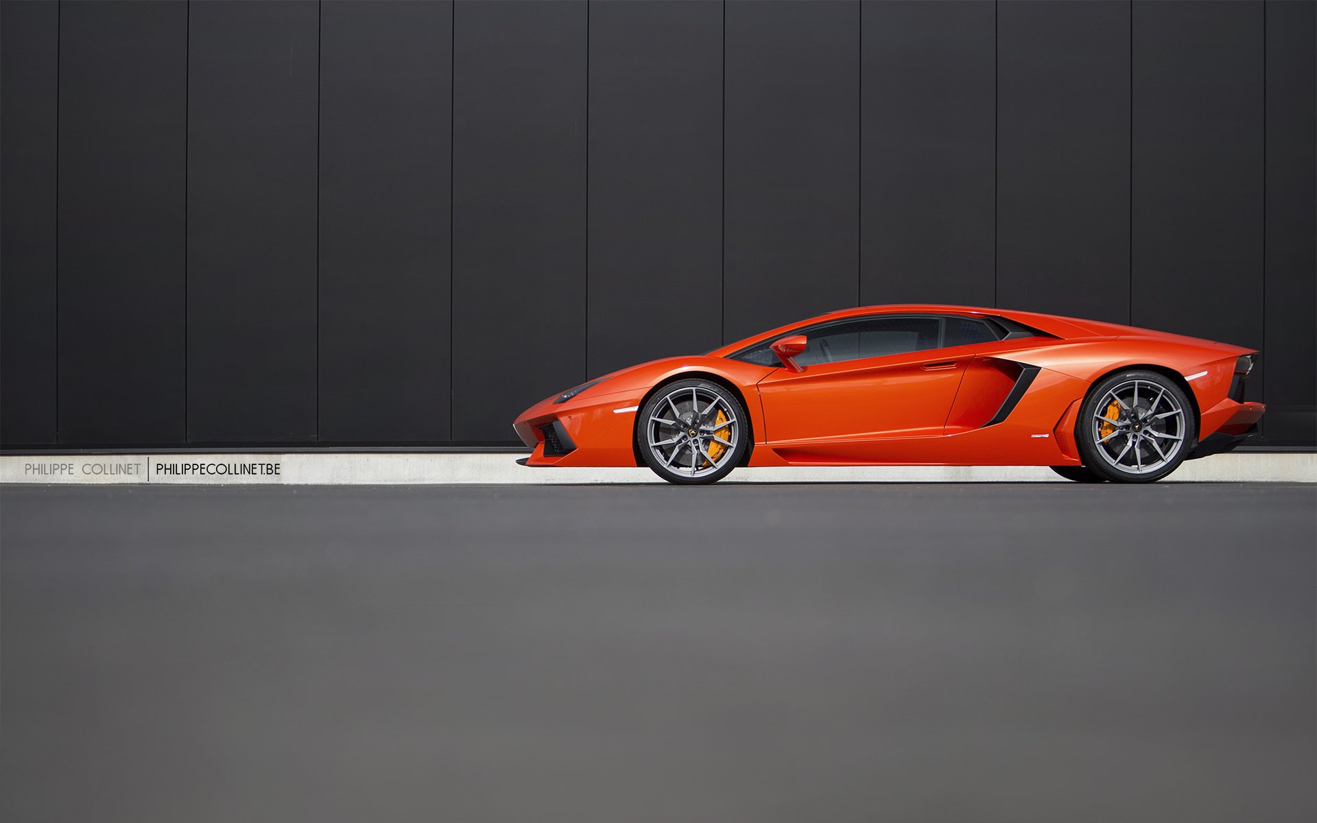 lamborghini aventador rosso arancione