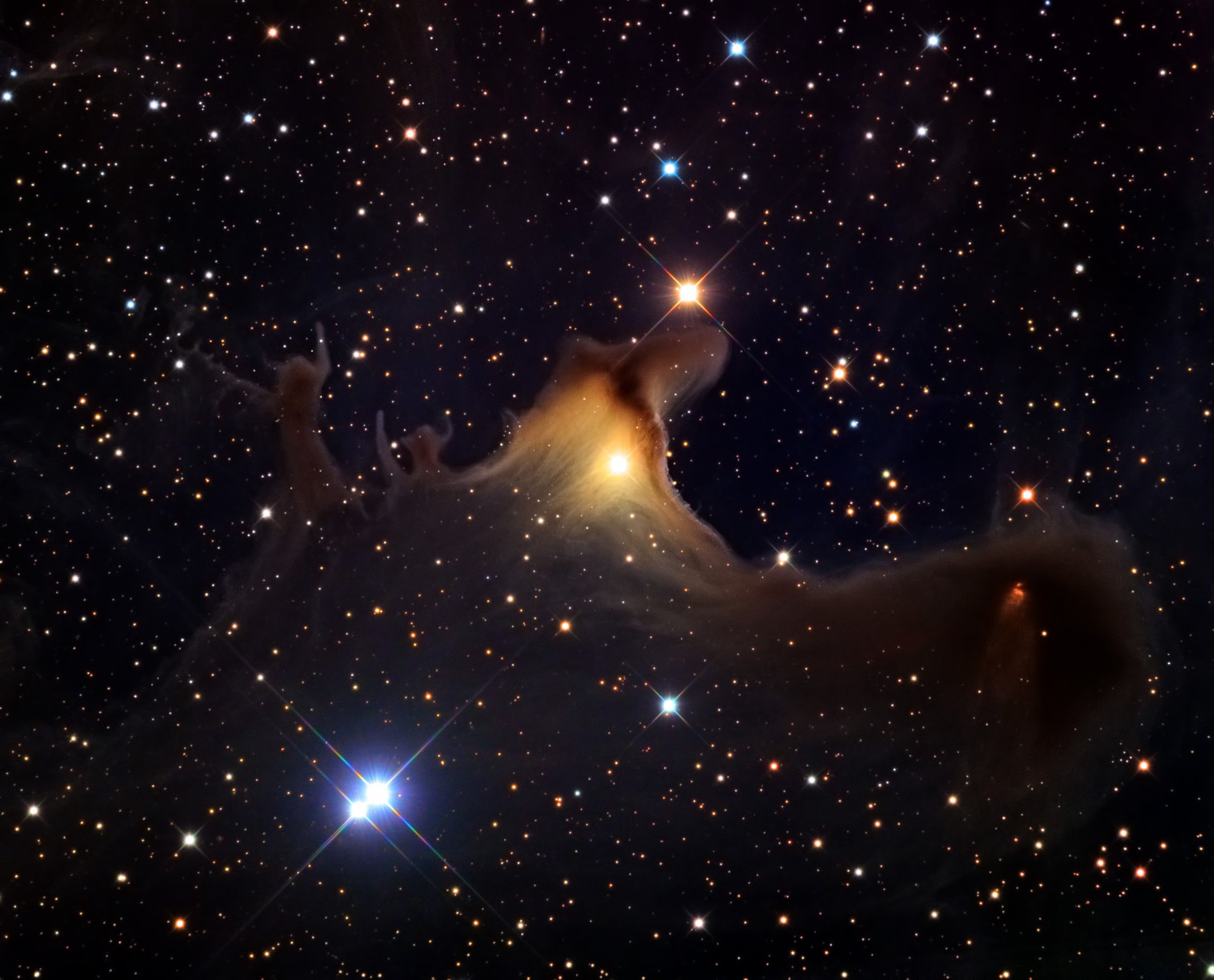 polvo vdb 141 sh2-136 cephei constelación nebulosa