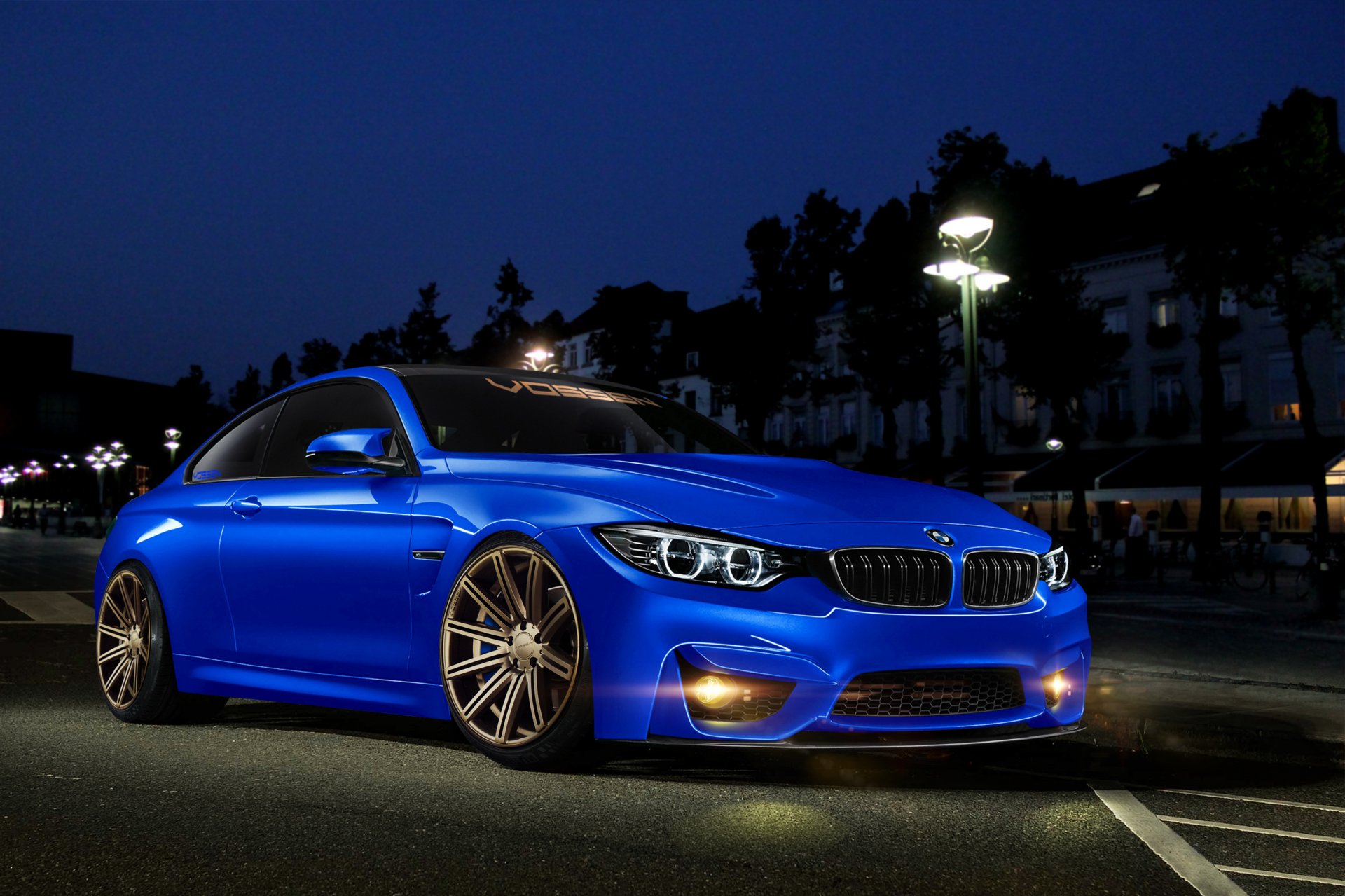 bmw série 4 m4 bleu avant