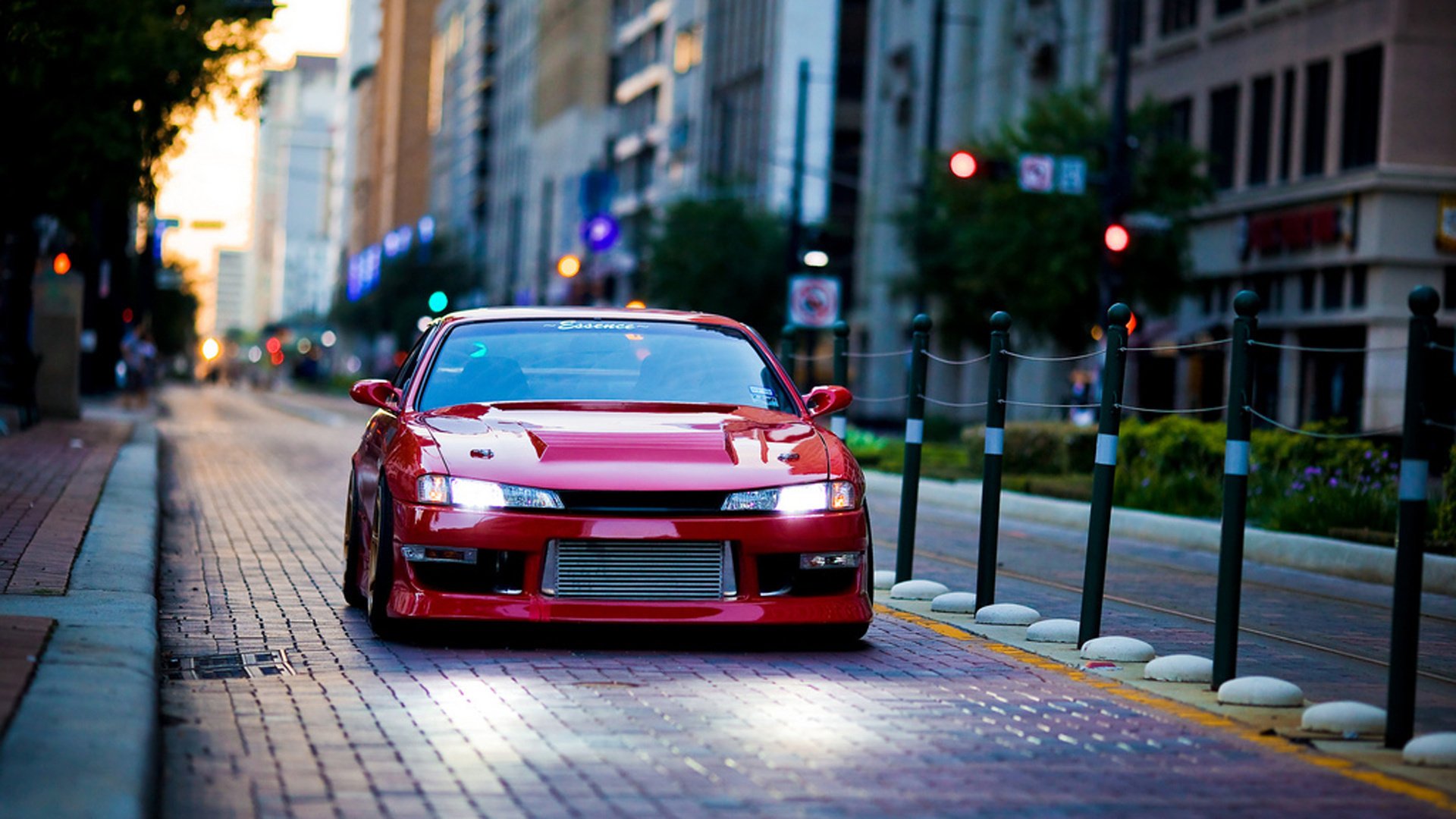 nissan nissan city tuning plum silvia s14 street