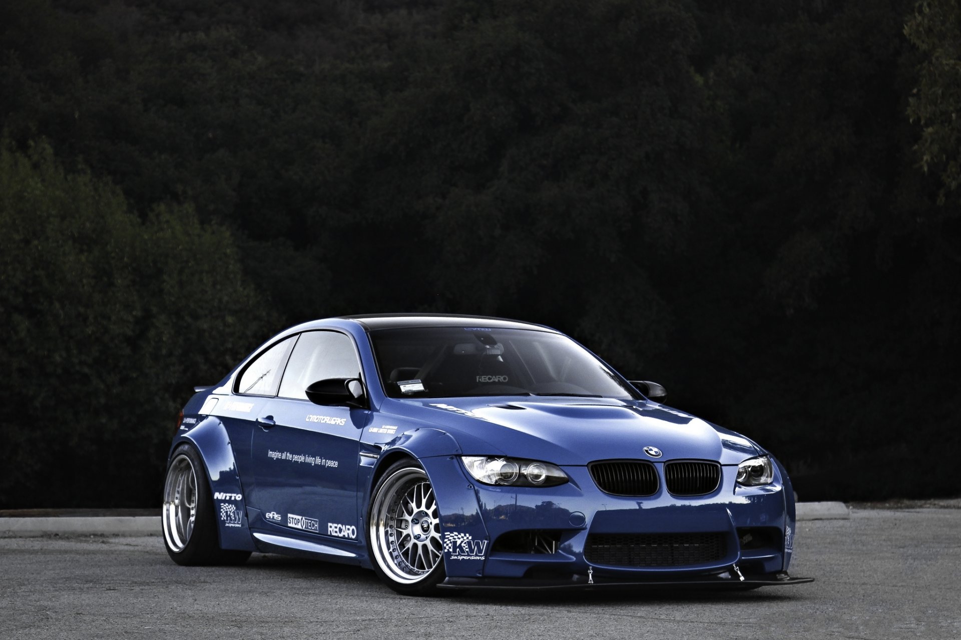 bmw m3 e92 blue.body kit bmw niebieski badi kit