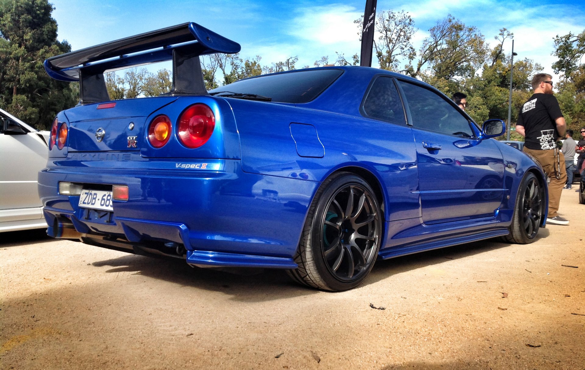 nissan skyline r34 jdm blau nissan tuning