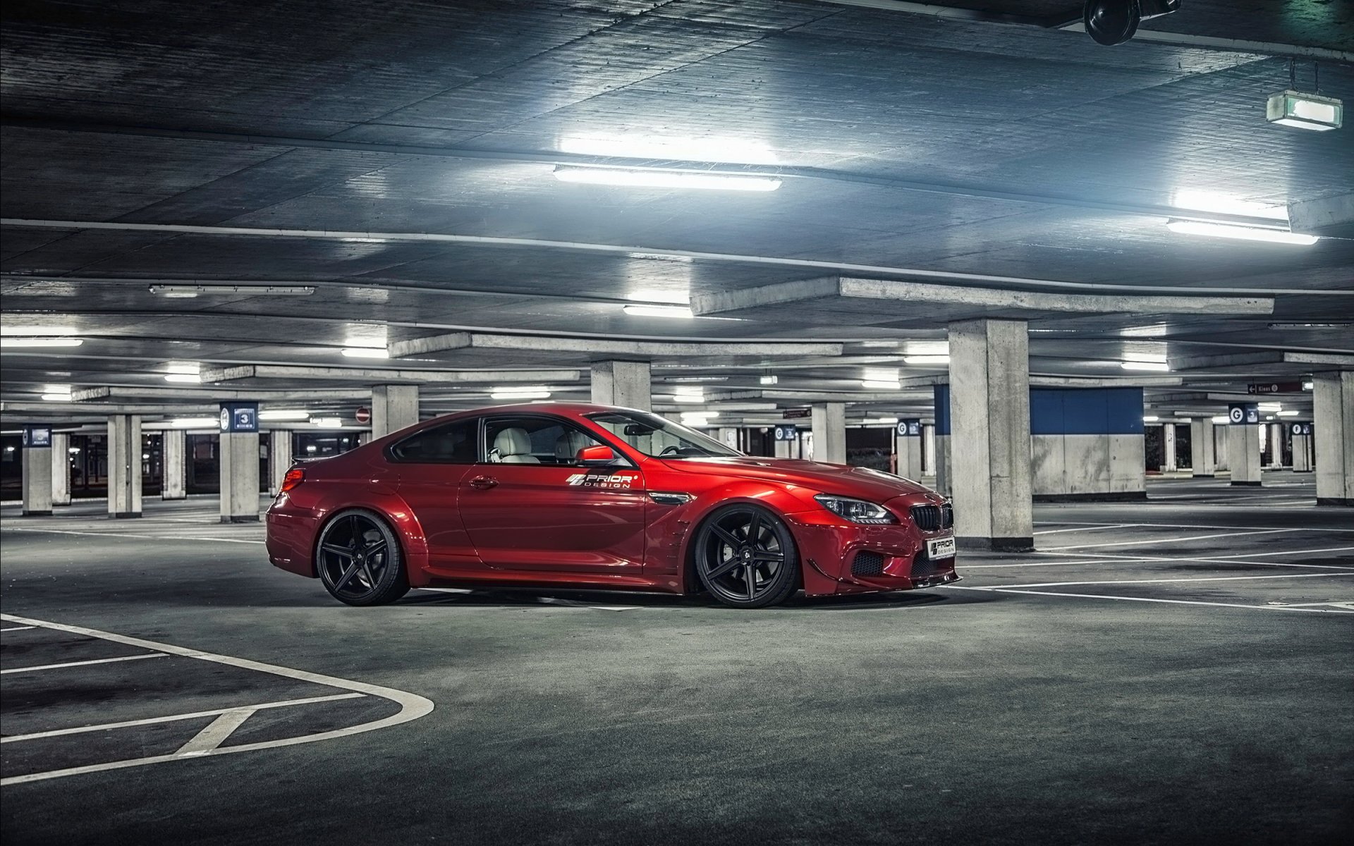 bmw m6 up-design tuning samochód parking auto samochód