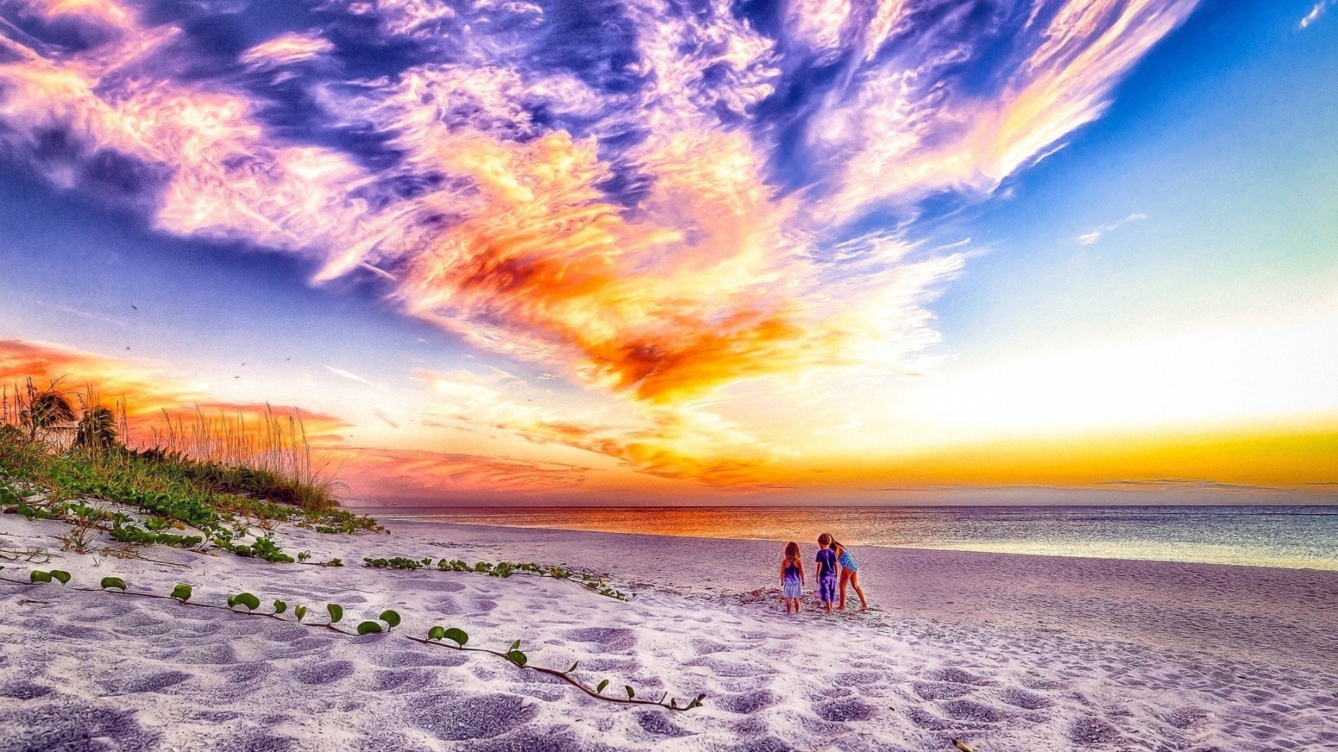 ciel plage enfants