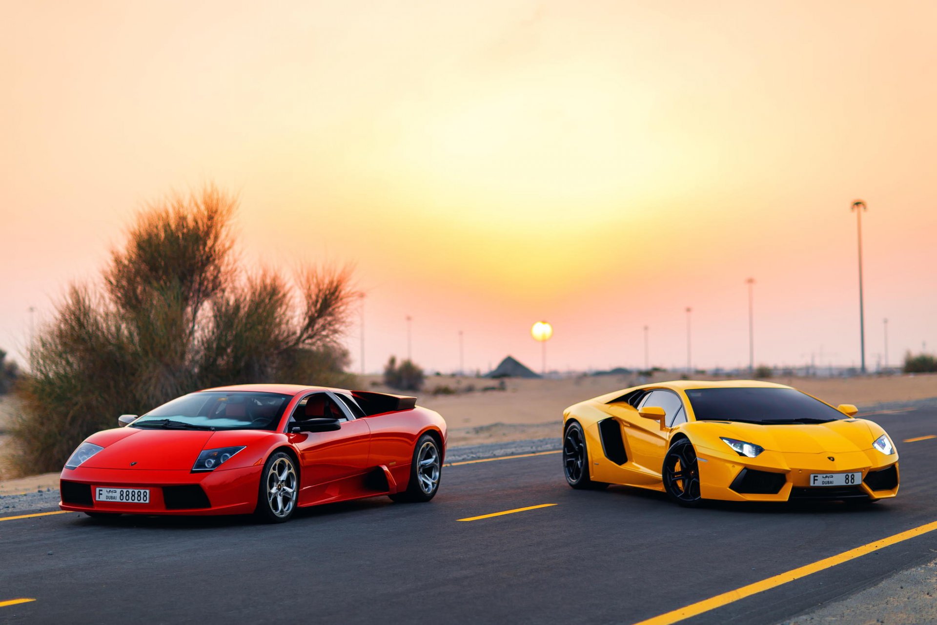 dubaï lamborghini aventador murciélago