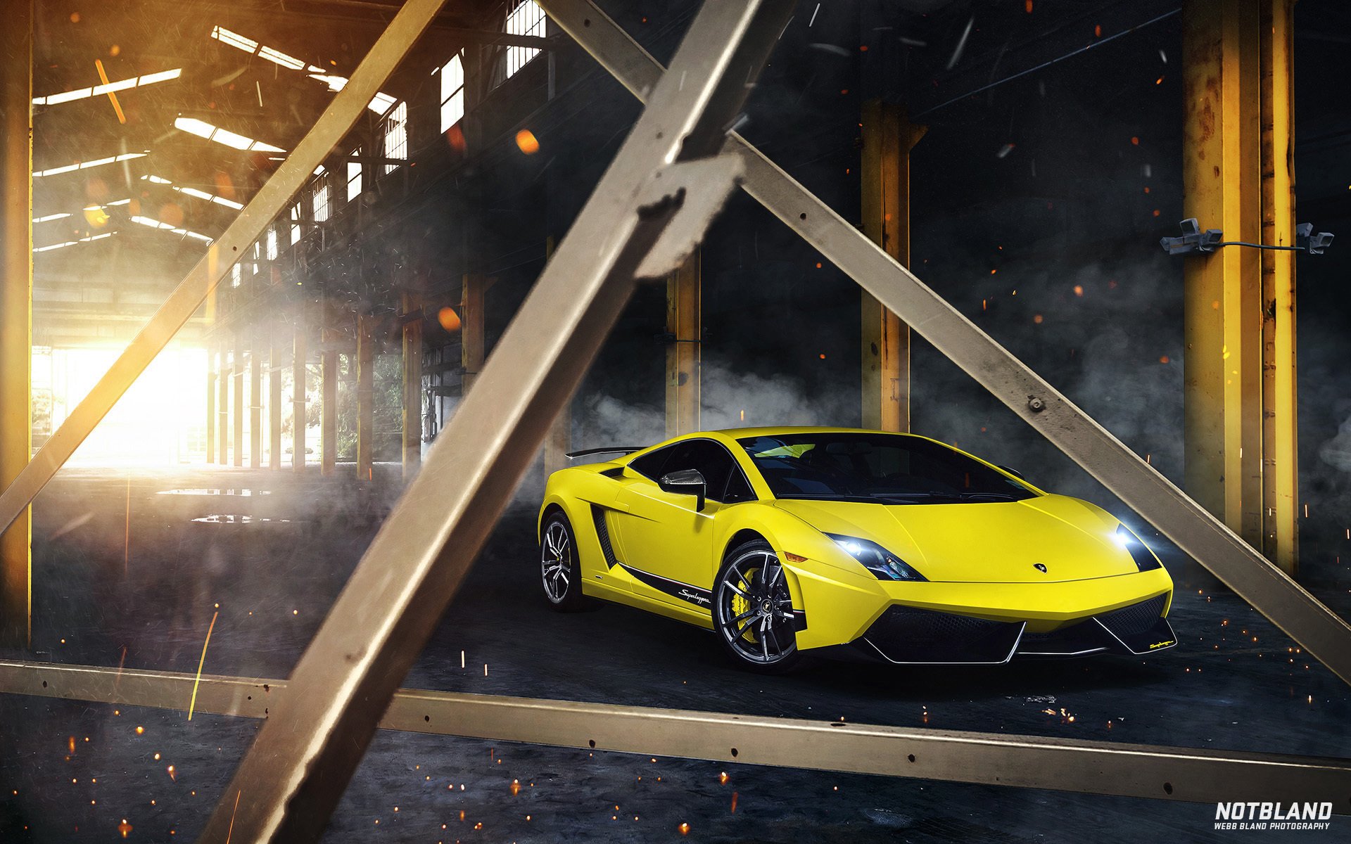 уэбб блэнд notbland 2012 lamborghini gallardo lp 570-4 superleggera лучи солнце дым