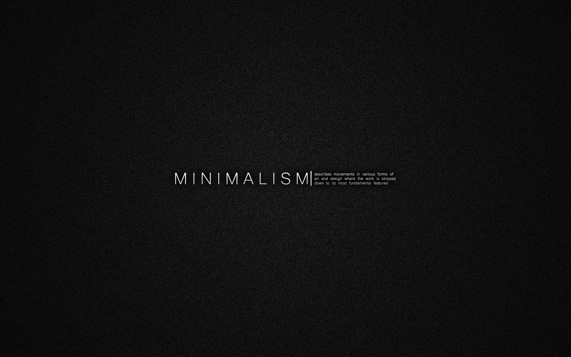 minimalismo titolo testo