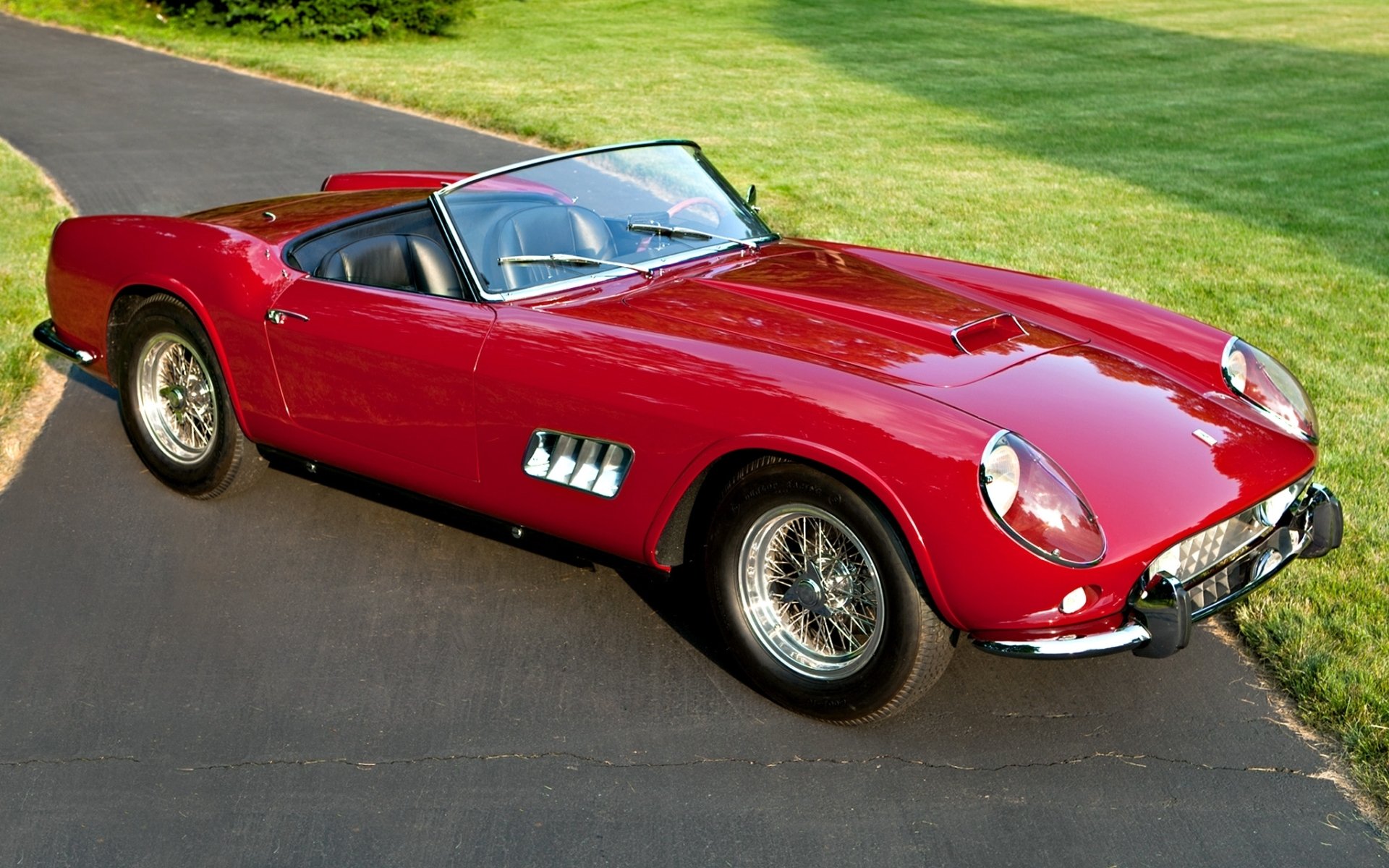 ferrari gt lwb california spyder 1957 ferrari spider red front classic beautiful car road gra