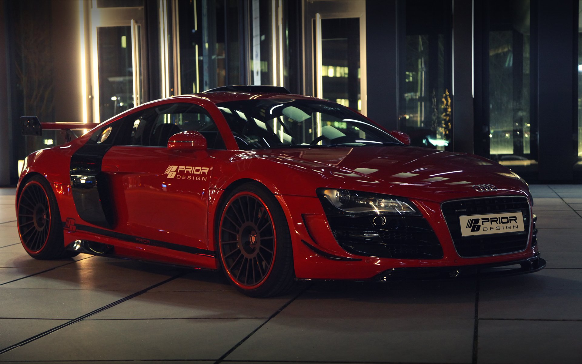 pre-diseño audi r8 gt650 coche rojo audi coche tuning prior-diseño