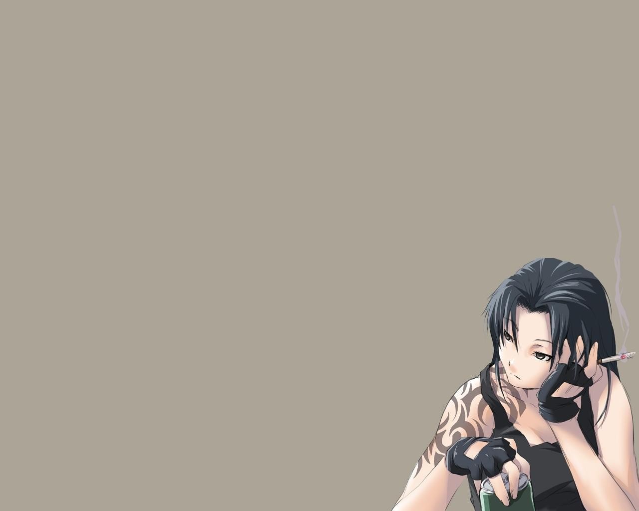 black lagoon revy smoking