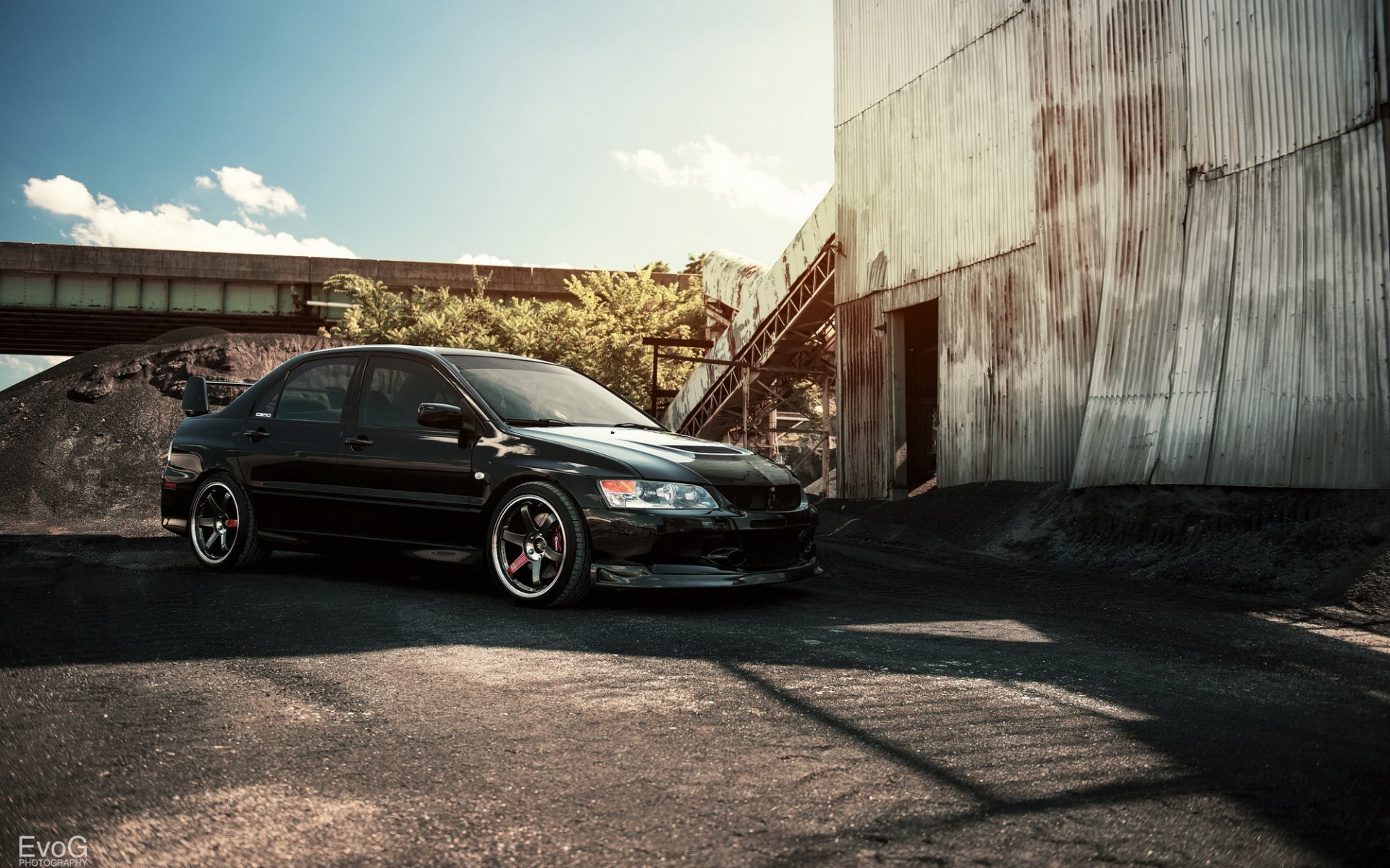 mitsubishi lancer evo evolution voiture evog photographie