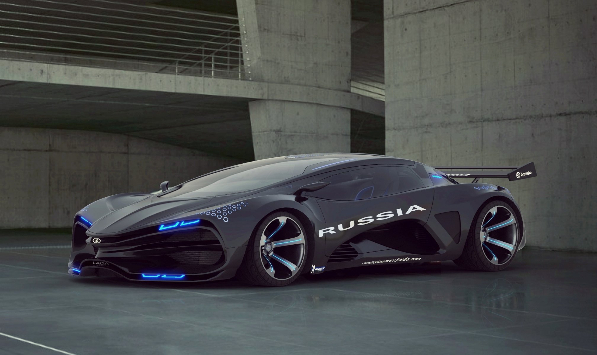 lada raver ravens concept concept supersamochód felgi reflektory rosja