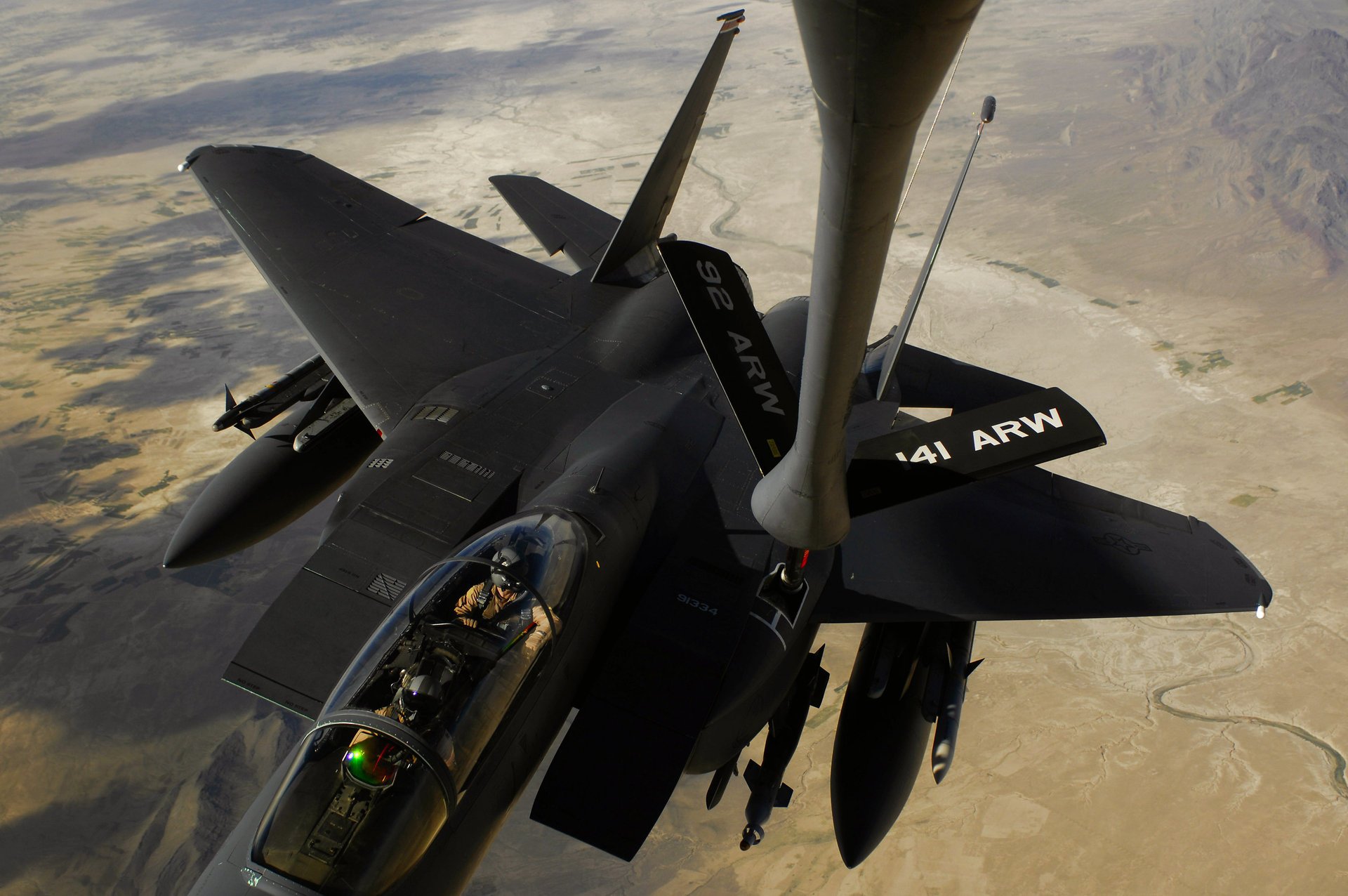 f-15e strike eagle us air force tanken flugzeug