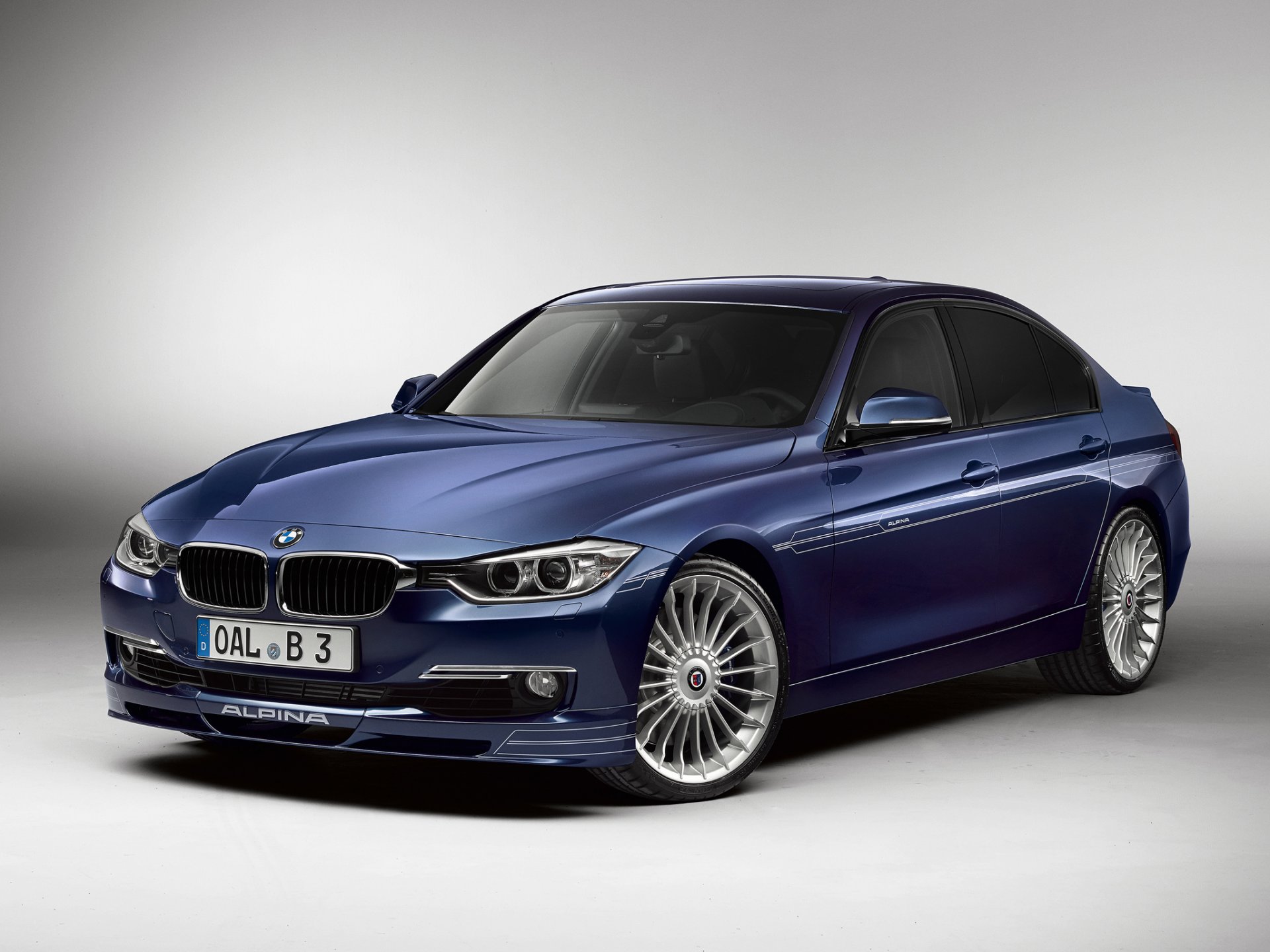 bmw alpina b3 би-турбо лимузин синий бмв