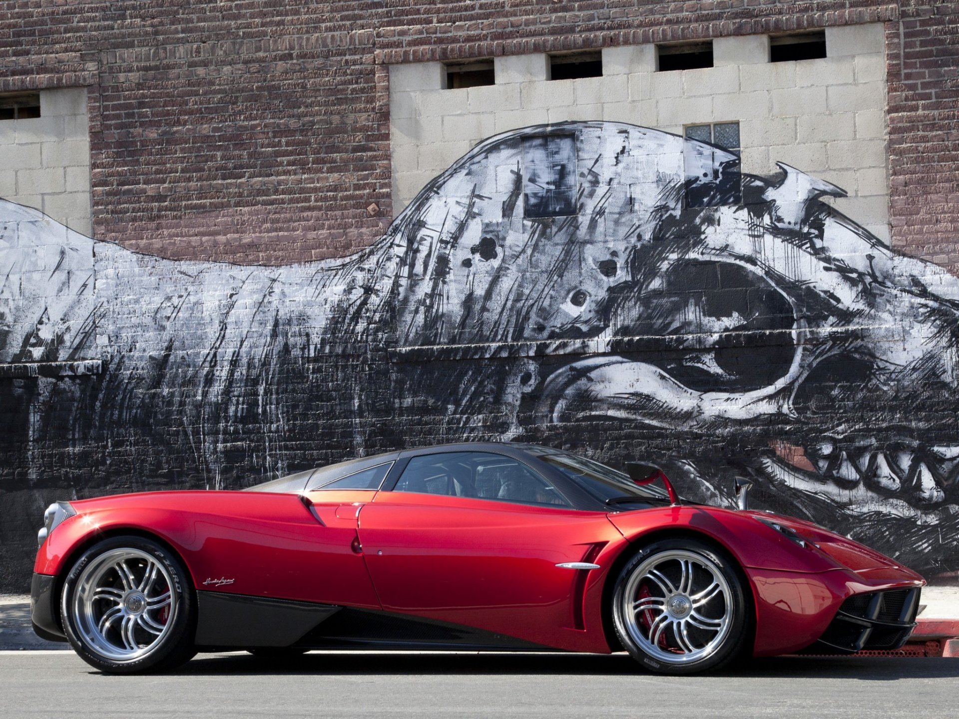 voiture voiture pagani rouge figure dinosaure voitures pagani huayra rouge