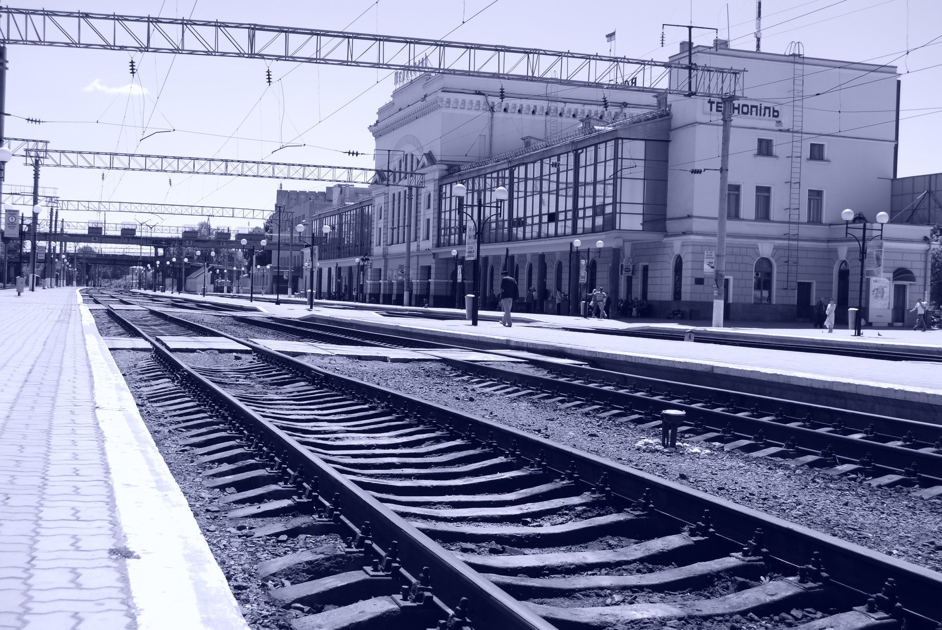 railway ukraine reiki station ternopil summer