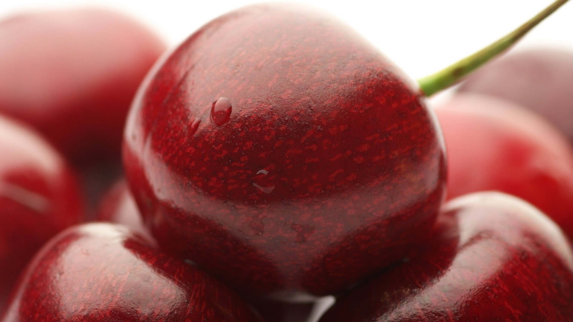 wiśnie jedzenie food fruits owoce makro słodkie sweet cherry