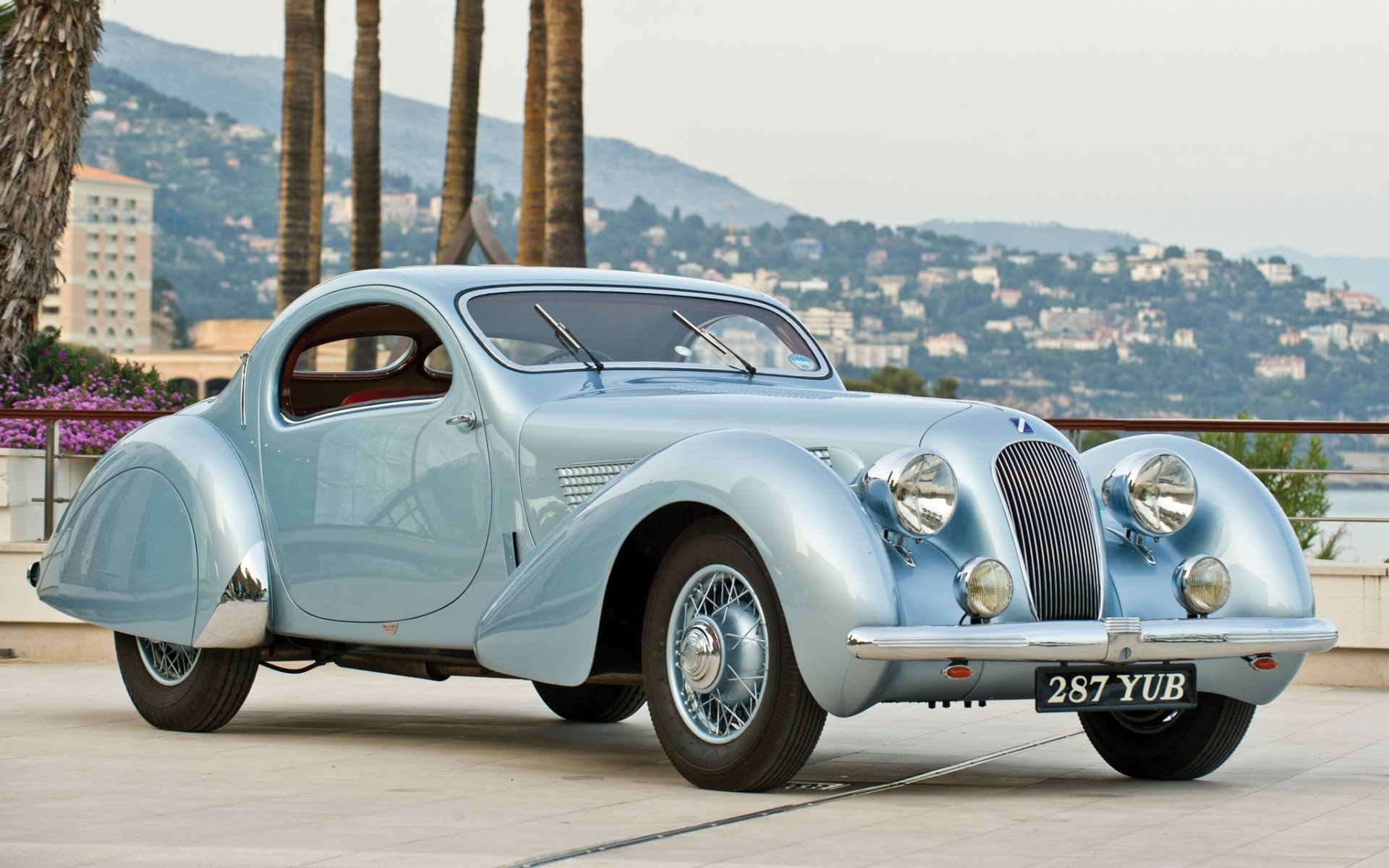 talbot lago t23 teardrop coupe por figoni & falaski 1938 talbot frente retro panorama