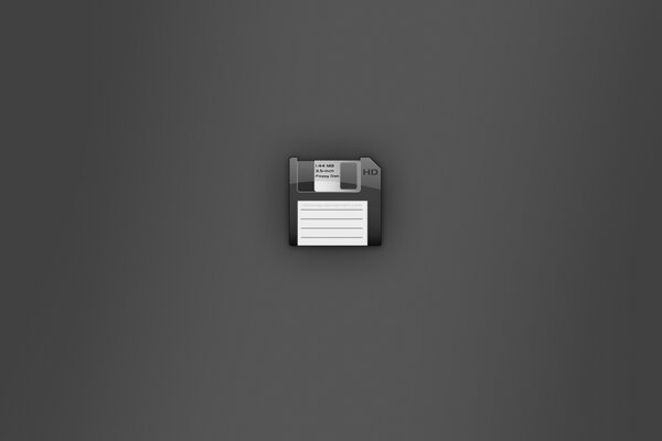 Bild einer Diskette auf grauem Hintergrund