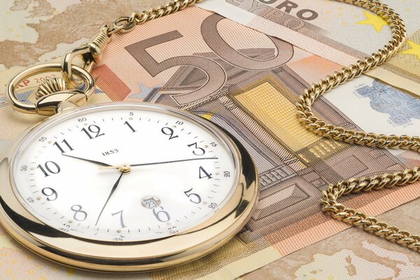 Reloj con cadena Euro