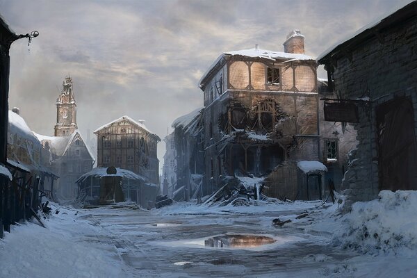 Art of the ruined winter city